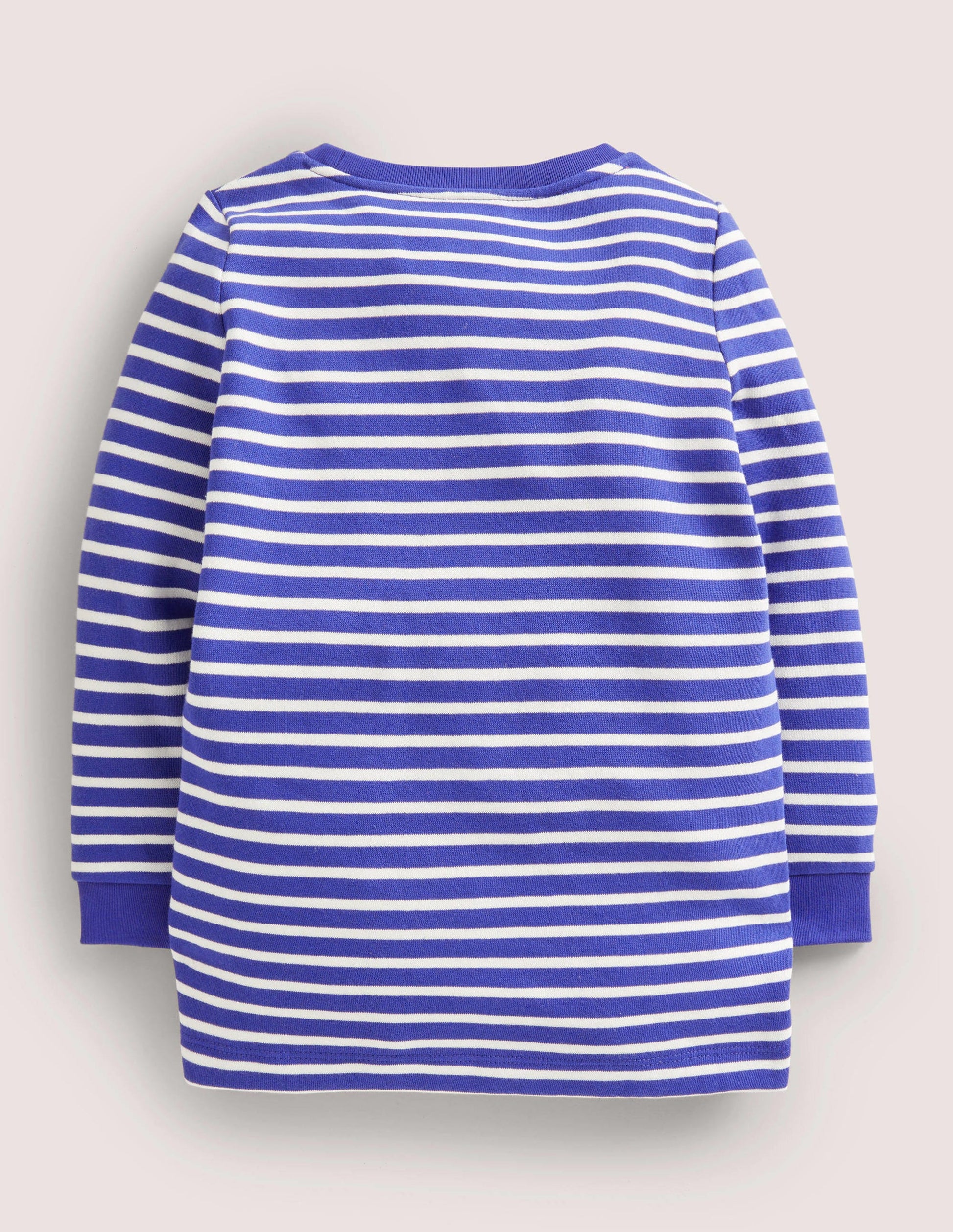 Appliqué Pocket Tunic-Bluing Blue/Ivory Dog-3