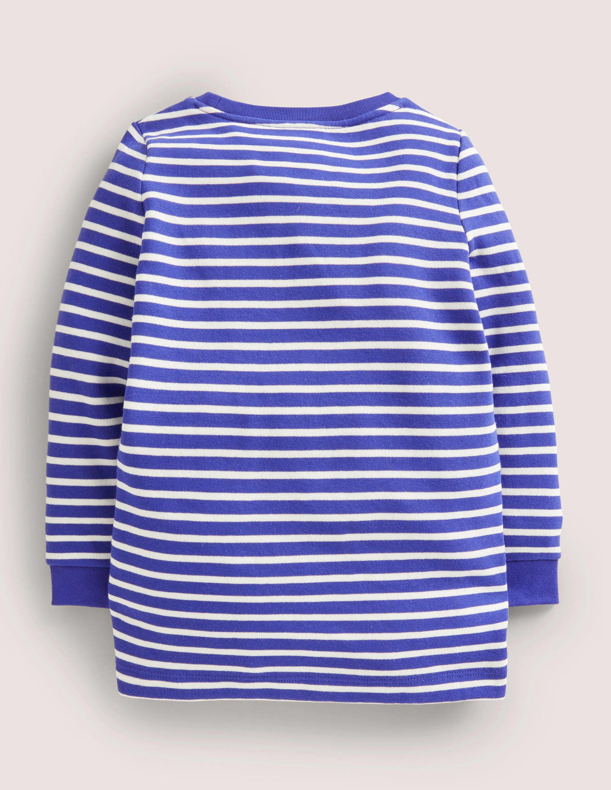 Appliqué Pocket Tunic-Bluing Blue/Ivory Dog - Image 3