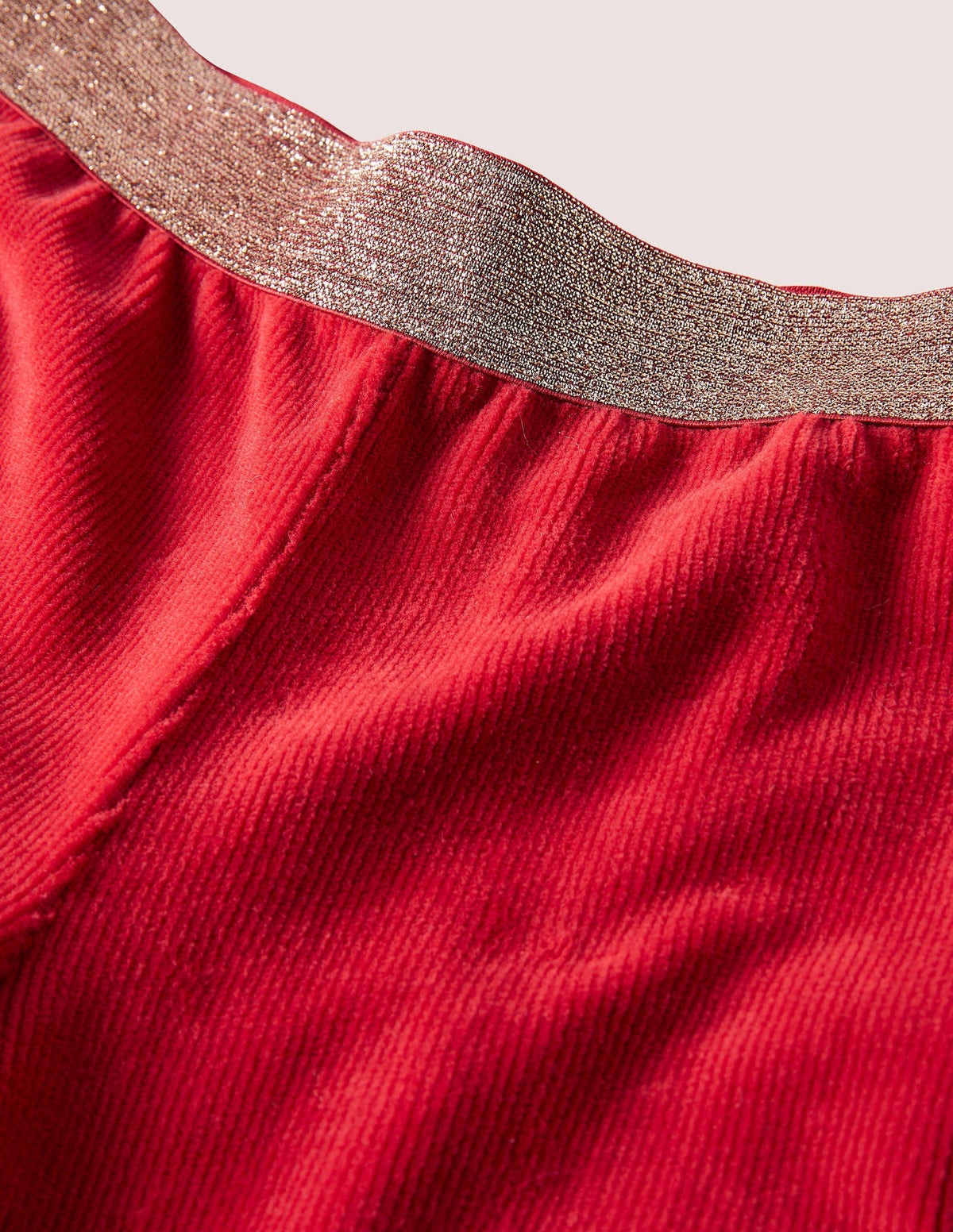 Sparkle Waist Kick Flare-Russet Red-3