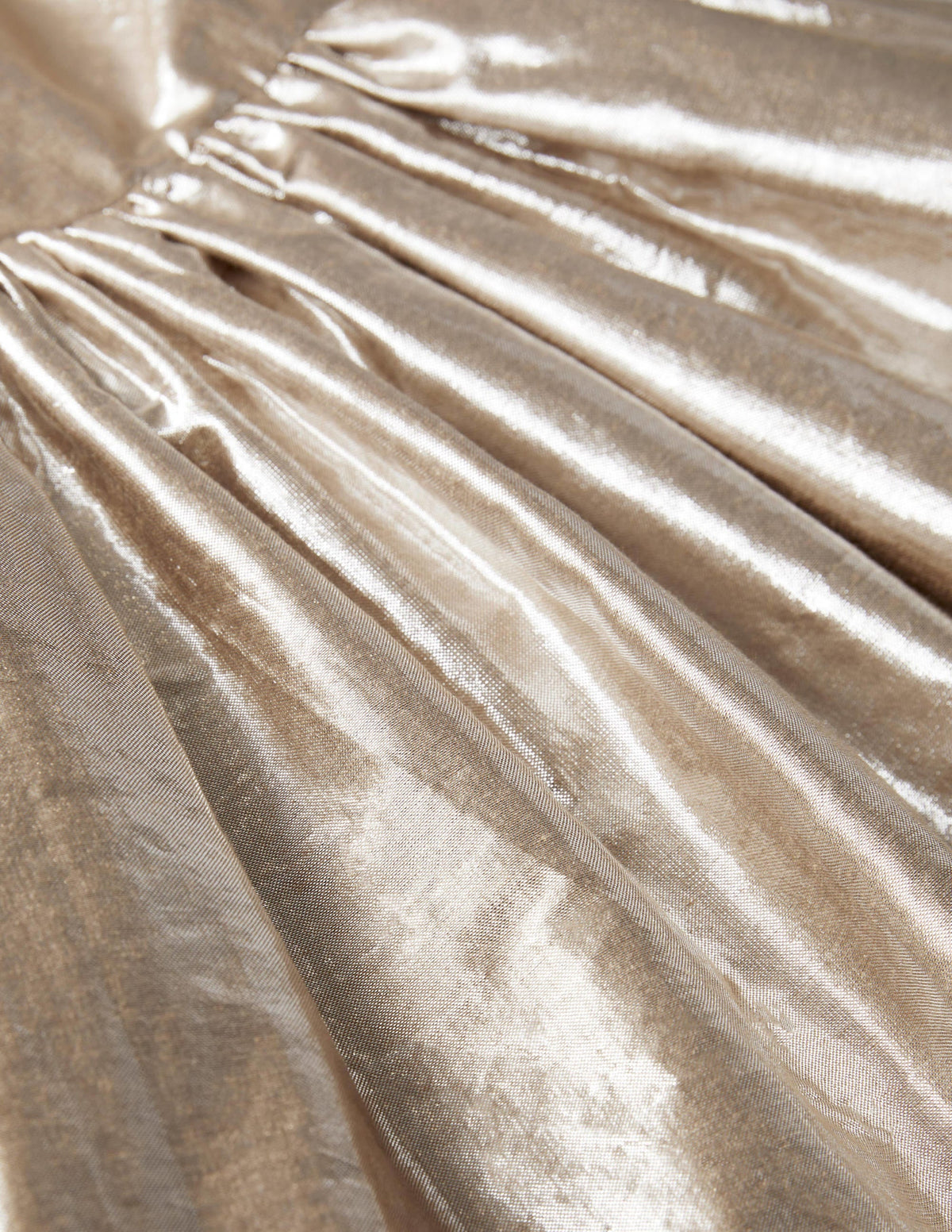 Metallic Gold Bow Party Dress-Gold Metallic - Image 3