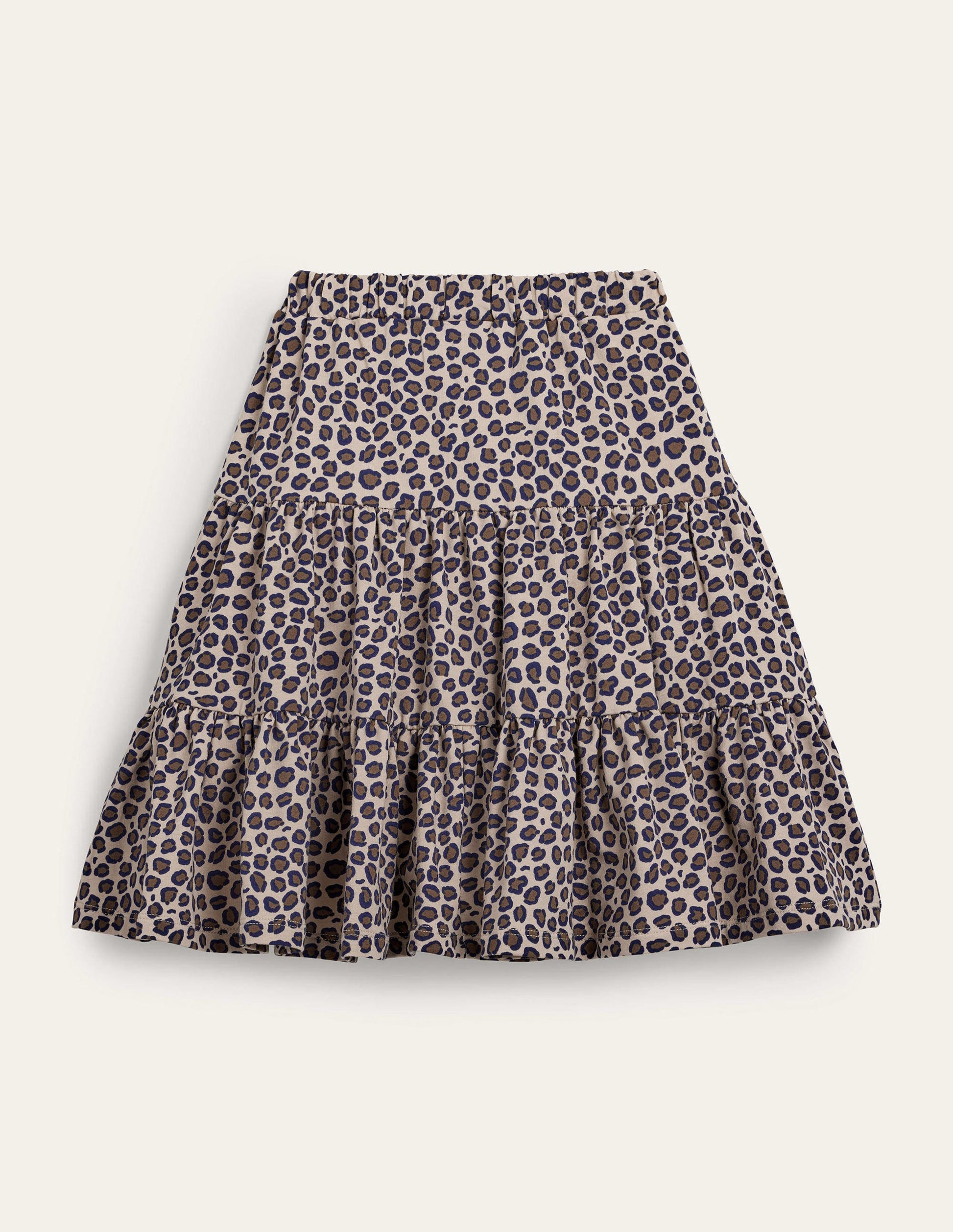 Three Tiered Midi Skirt-Leopard-2