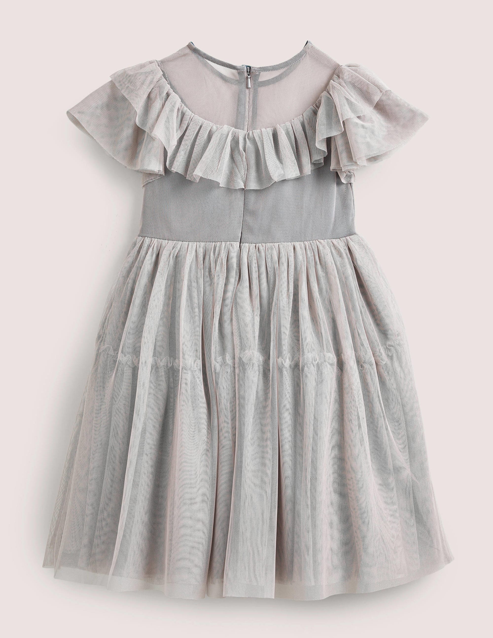 Frilly Tulle Dress-Statue Grey - Image 2