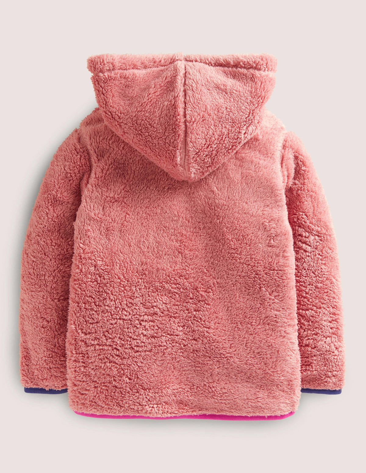 Borg Hoodie-Almond Pink - Image 2