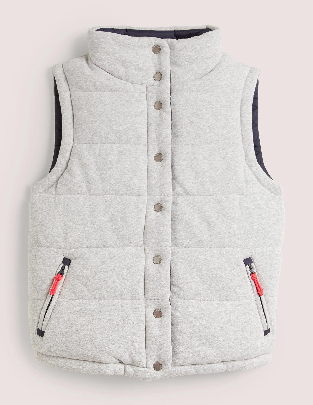 Reversible Vest-Grey Marl with Navy - Image 7