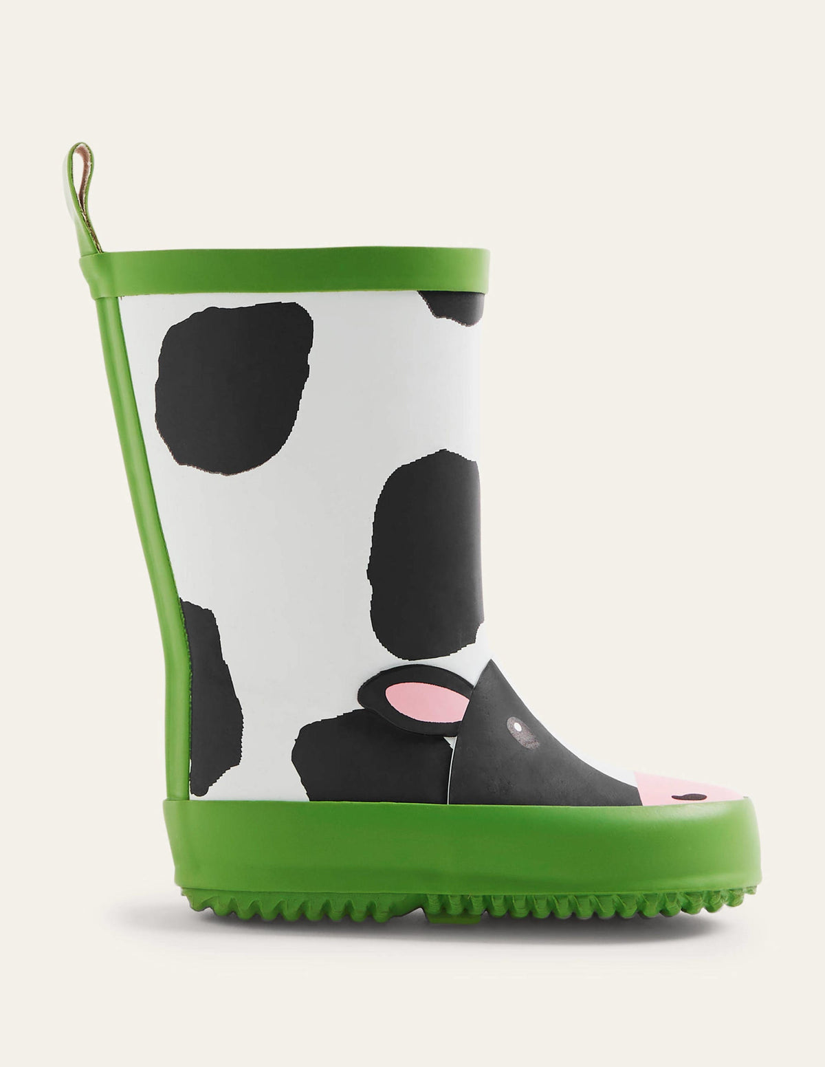 Wellies-Ivory/Black Cow - Image 1