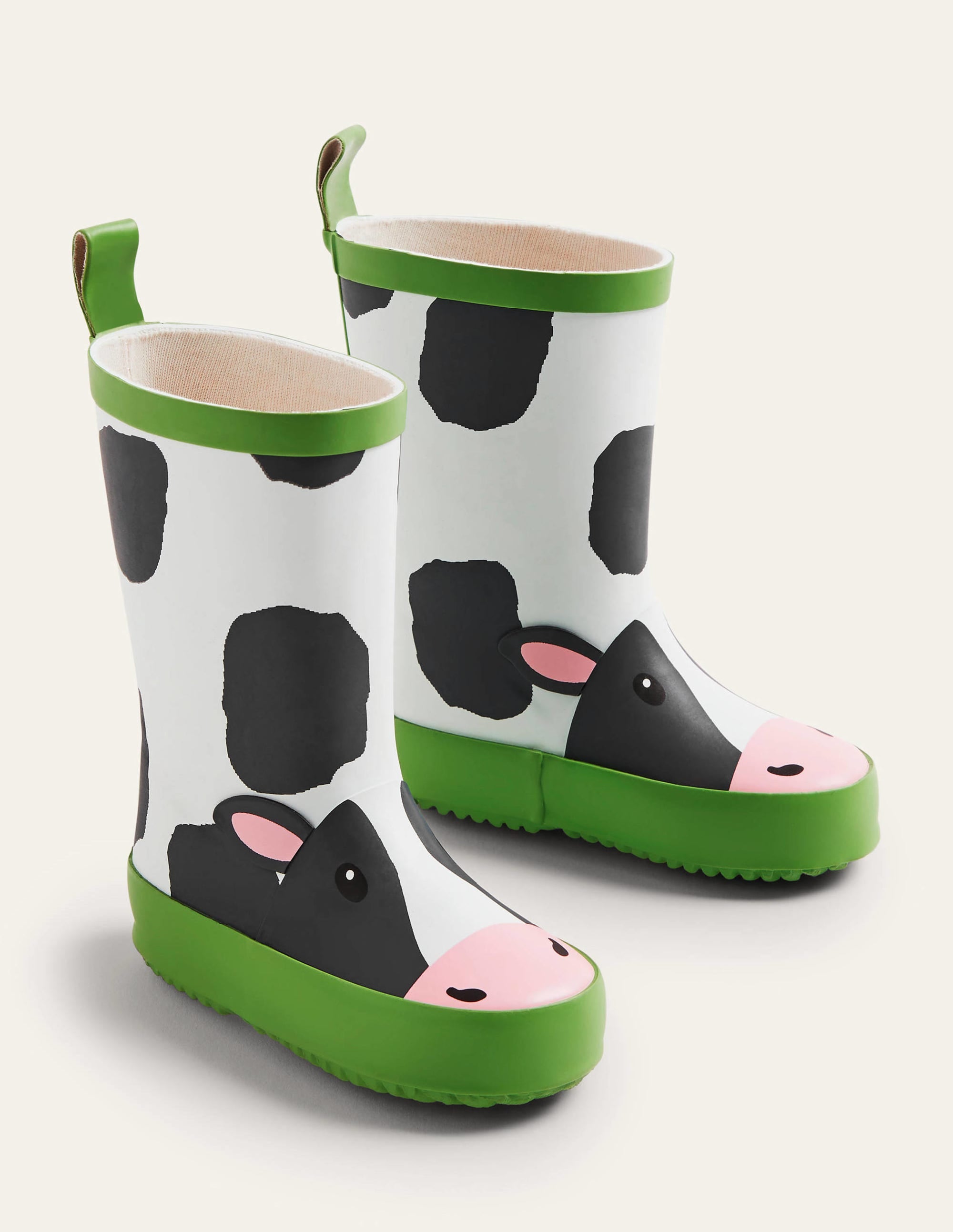 Wellies-Ivory/Black Cow - Image 2