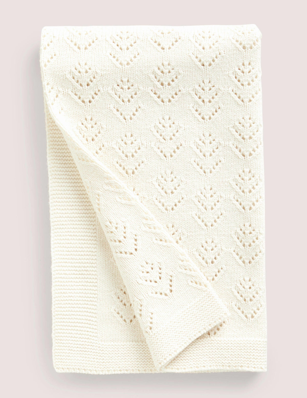Knitted Blanket-Ivory - Image 1