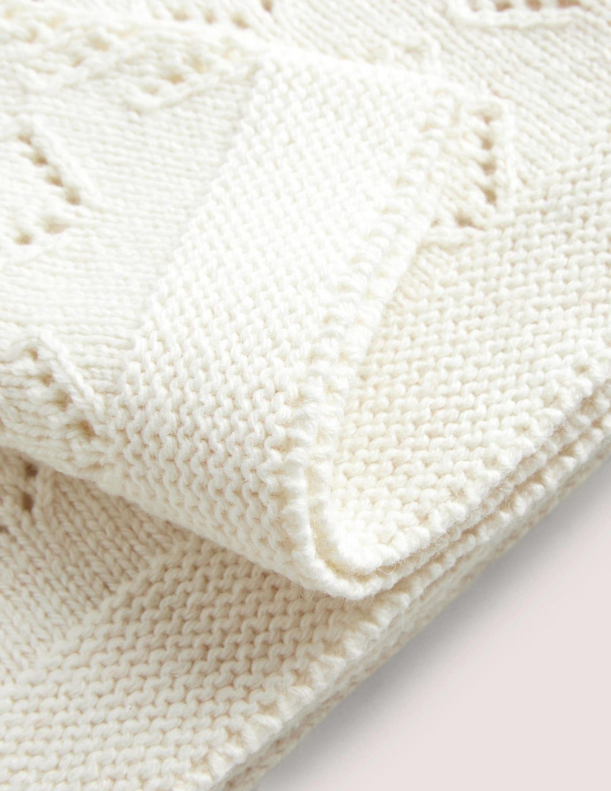Knitted Blanket-Ivory - Image 3