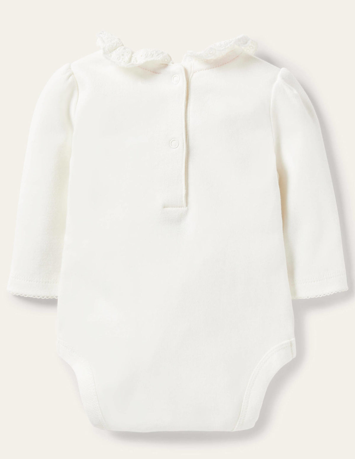 Long-Sleeved Collared Body-Ivory-1