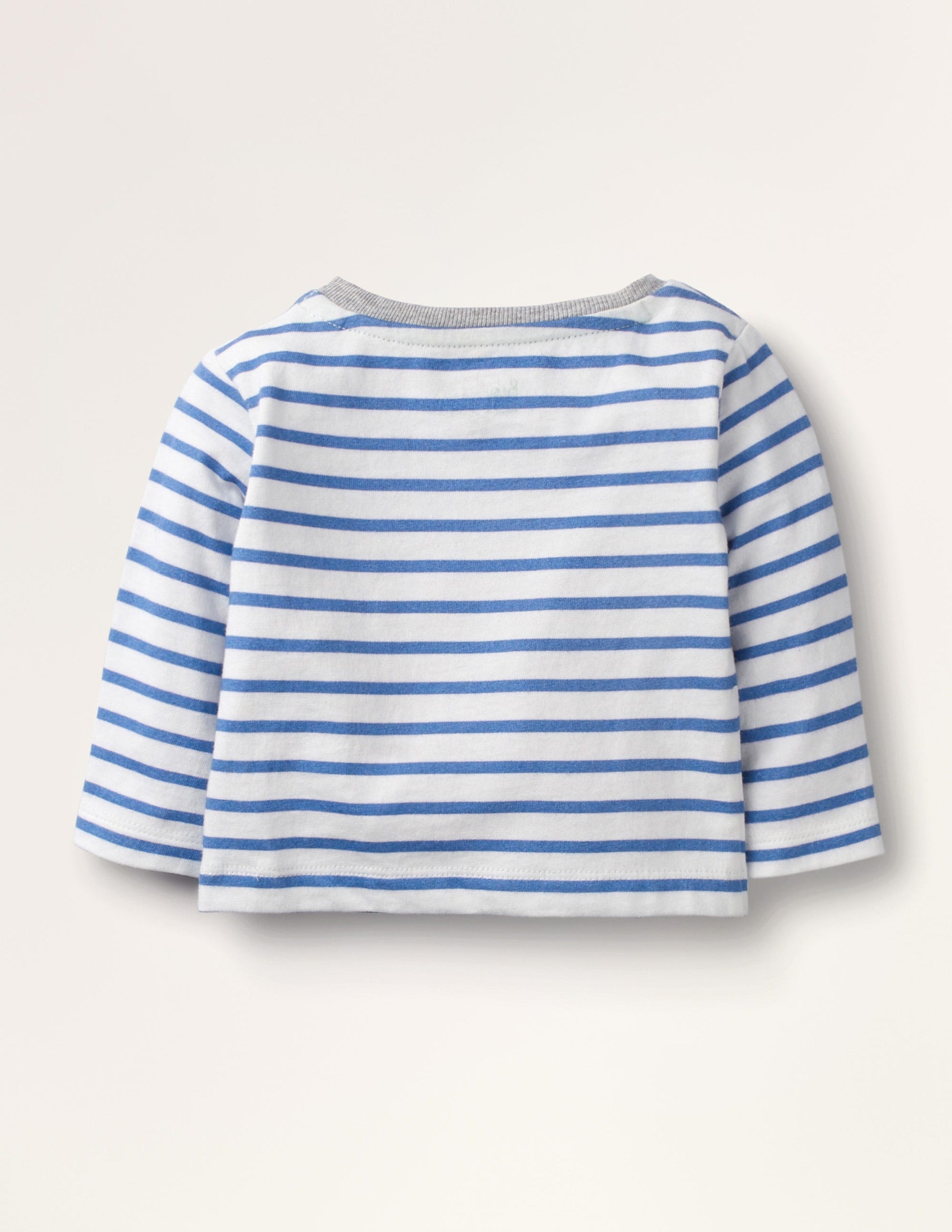 Big Appliqué T-shirt-White/Duke Blue Digger-2
