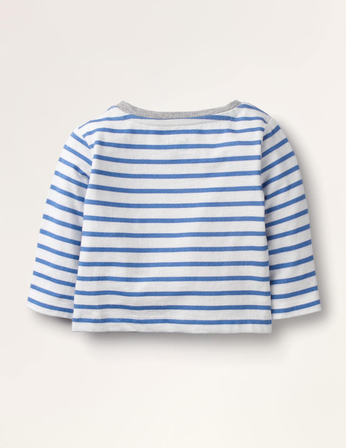 Big Appliqué T-shirt-White/Duke Blue Digger - Image 2