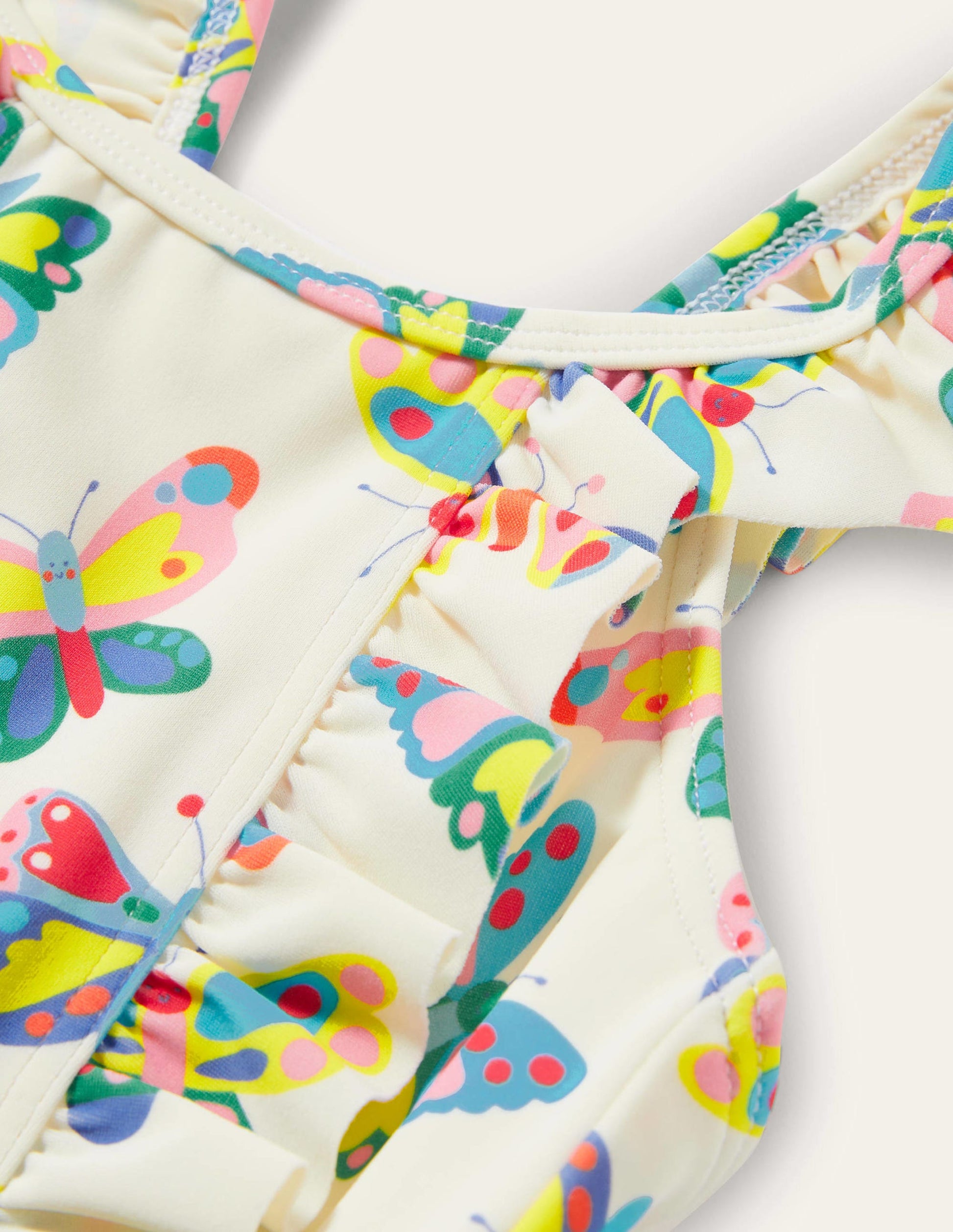 Bow Back Swimsuit-Ivory Butterflies-3