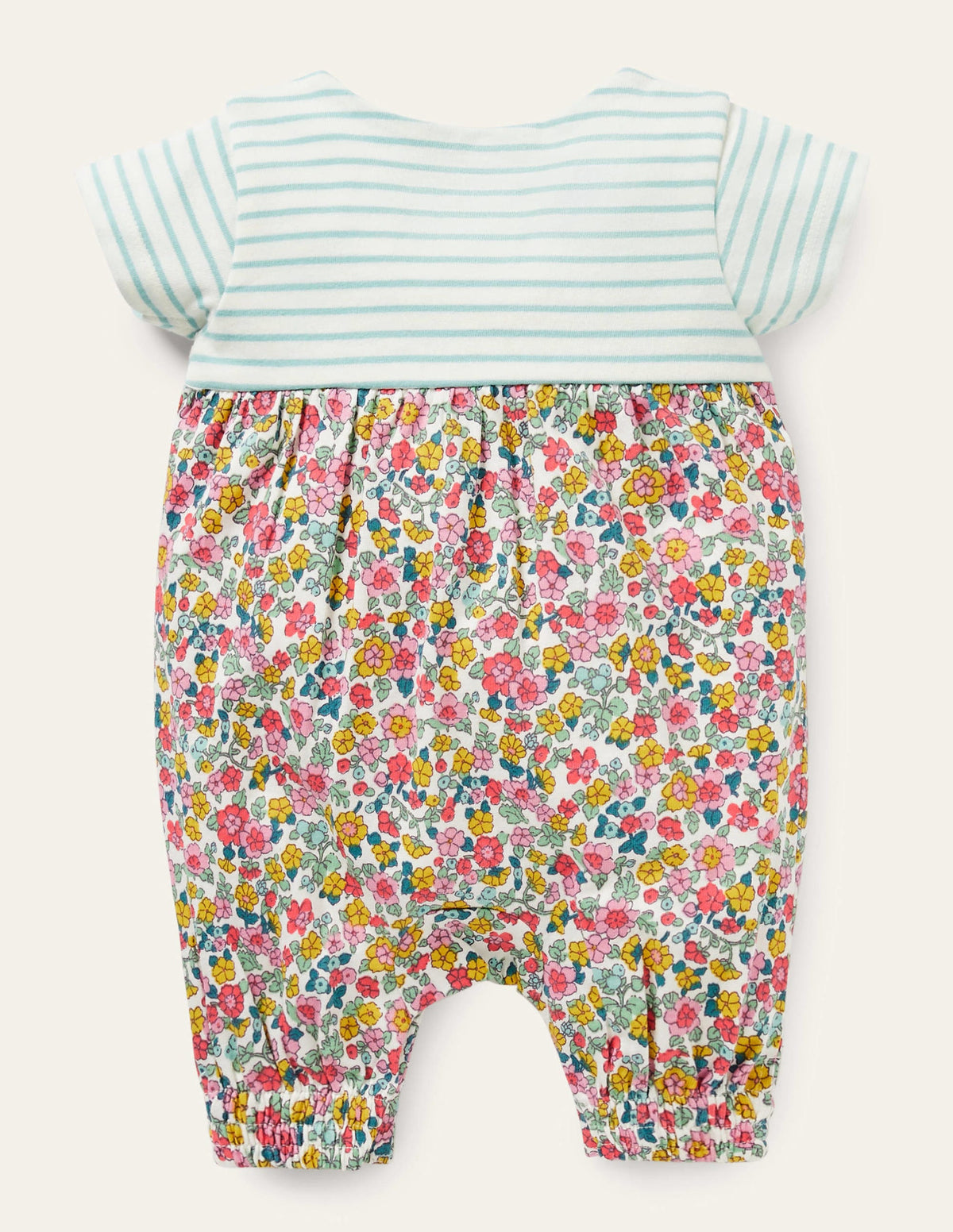 Jersey Hotchpotch Romper-Multi Vintage Flowerbed - Image 2