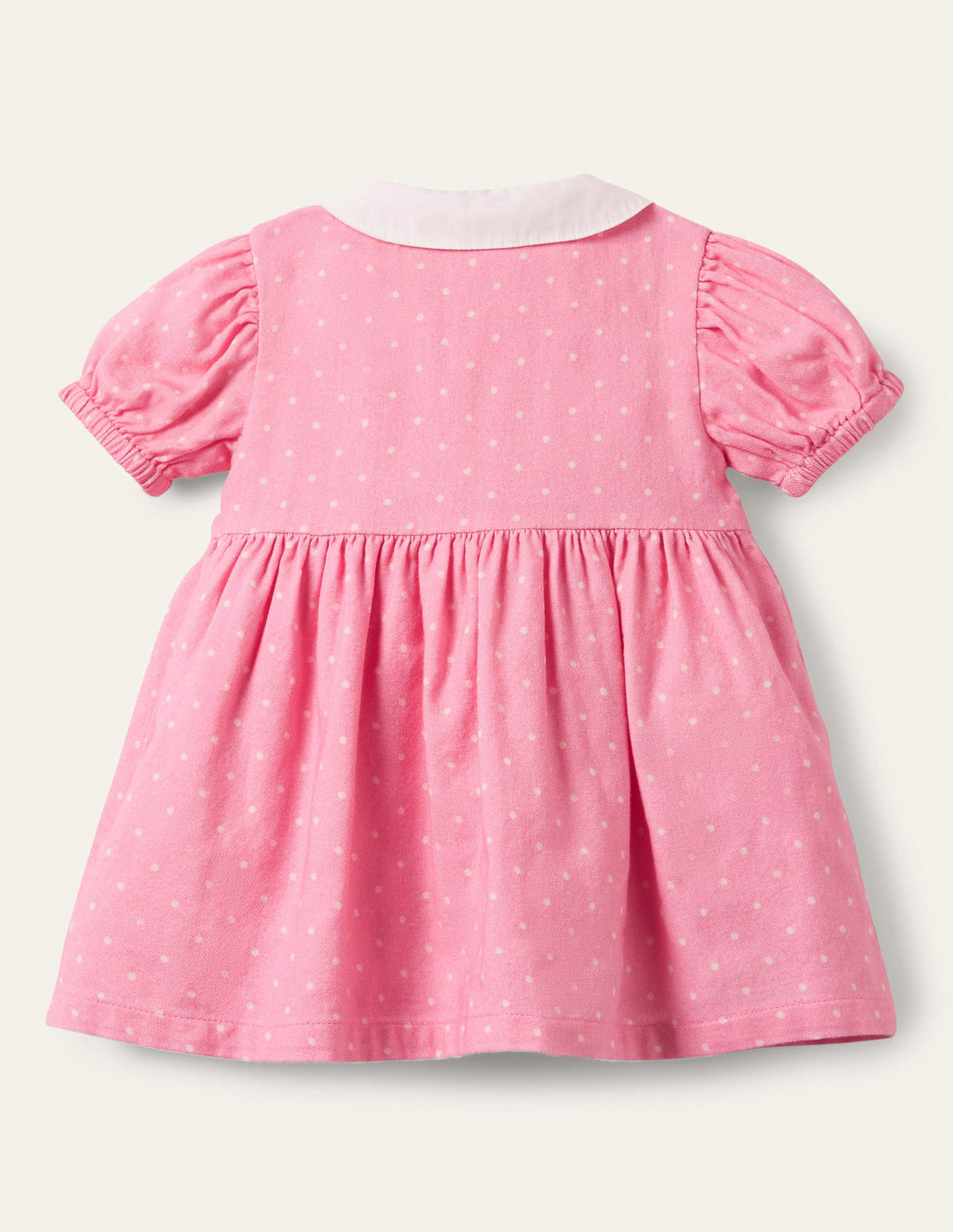 Woven Appliqué Dress-Formica Pink Pin Spot Animals-2