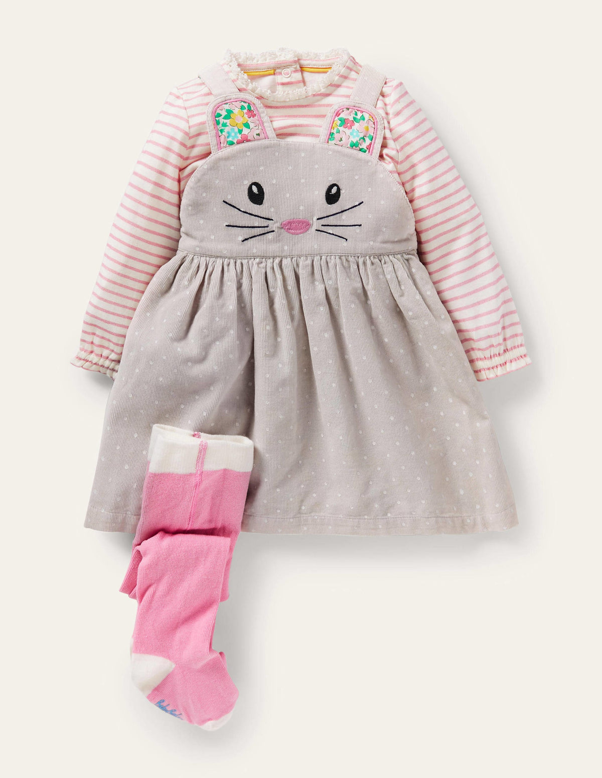Mouse Pinnie 3 Piece Set-Shale Grey Pin Spot - Image 1