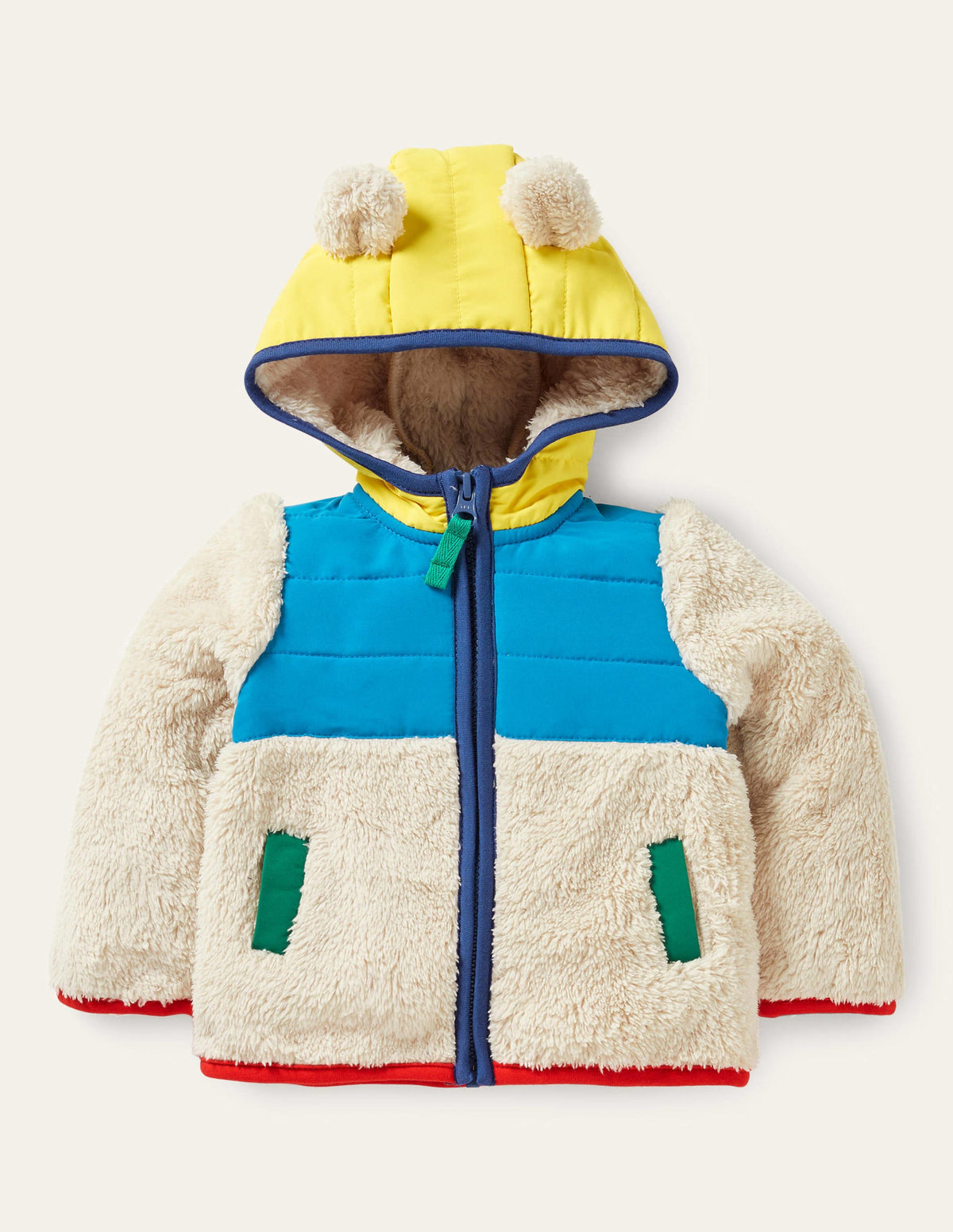 Borg Hotchpotch Jacket-Oatmeal-1