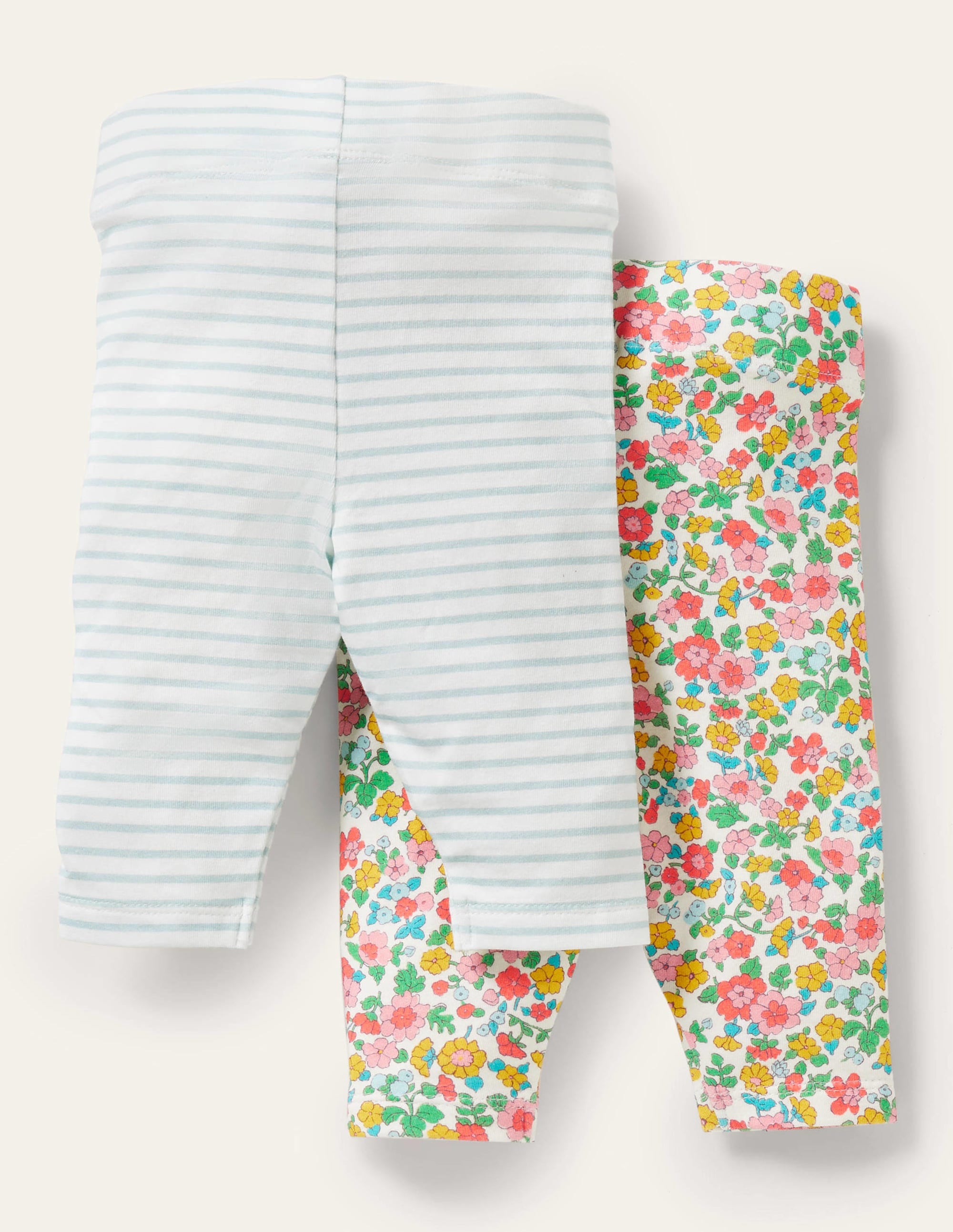 Twin Pack Leggings-Multi Vintage Flowerbed - Image 2