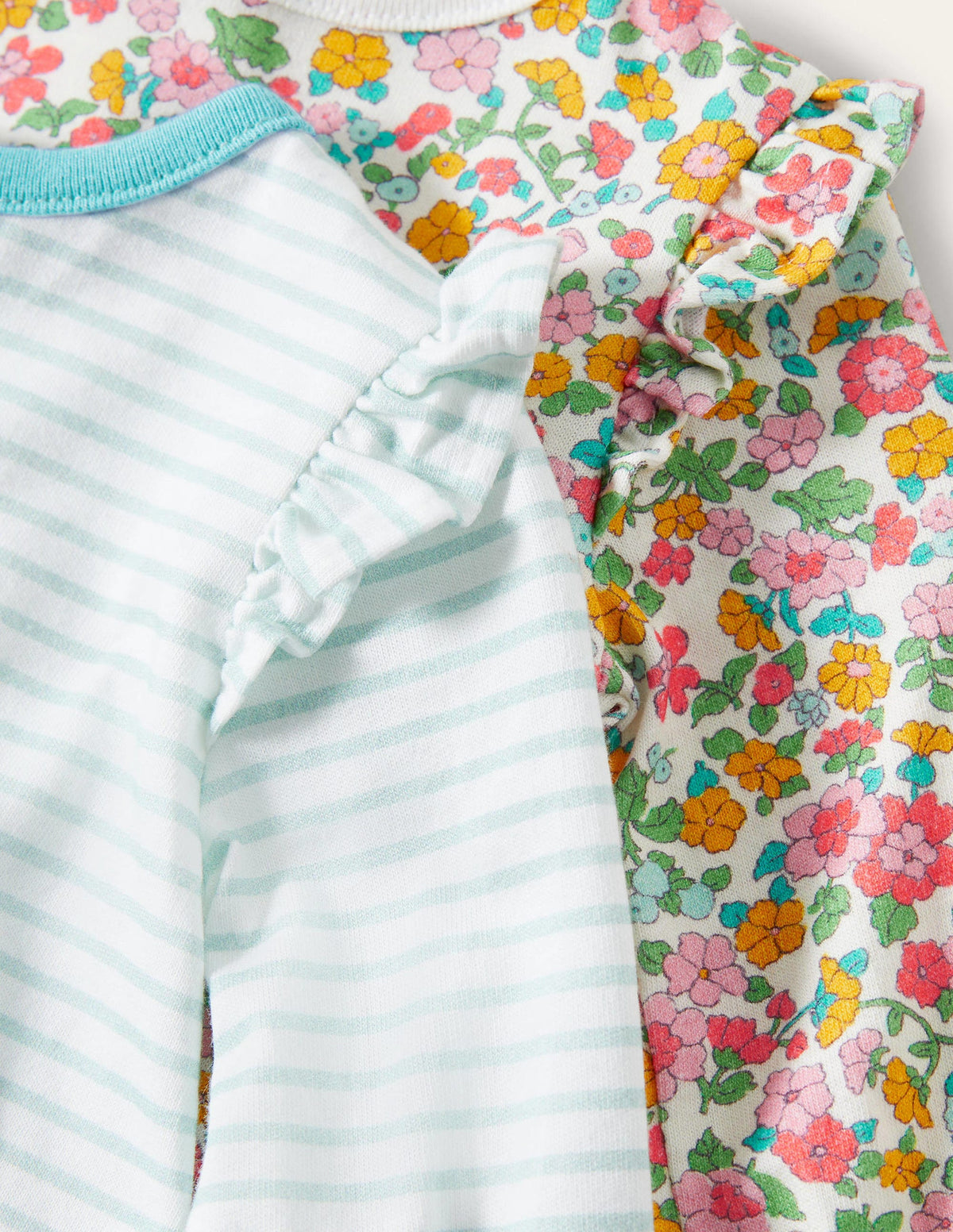 Twin Pack T-shirts-Multi Vintage Flowerbed-3