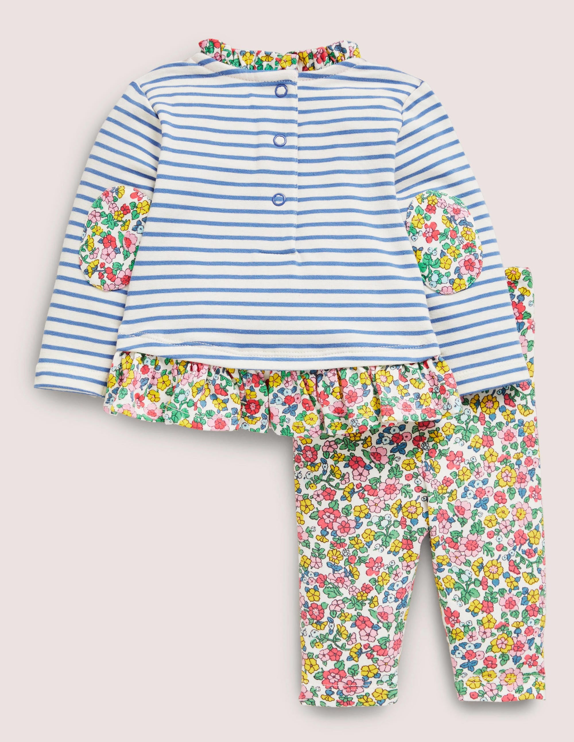 Jersey Hotchpotch Playset-Ivory/Blue Vintage Flowerbed - Image 2