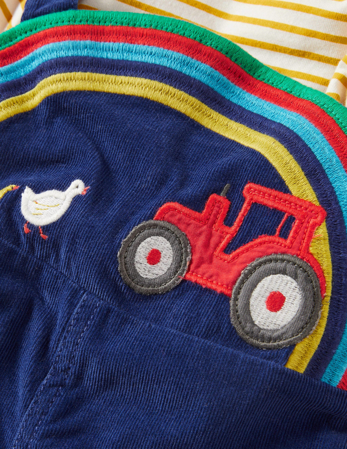 Woven Logo Overall Set-Starboard Blue Farm - Image 2