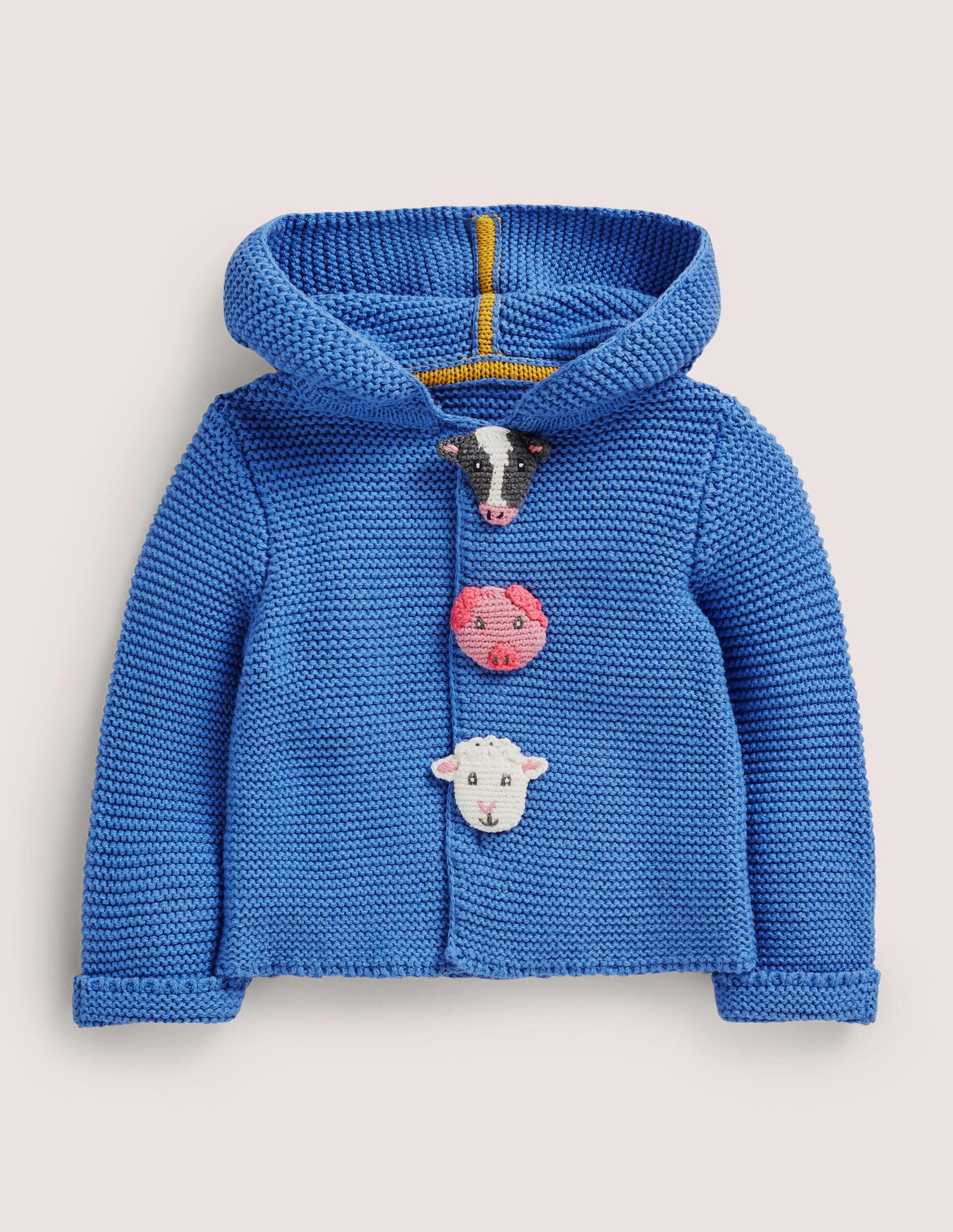 Blue Farm Animal Knitted Cardigan-Elizabethan Blue Farm Animal-1