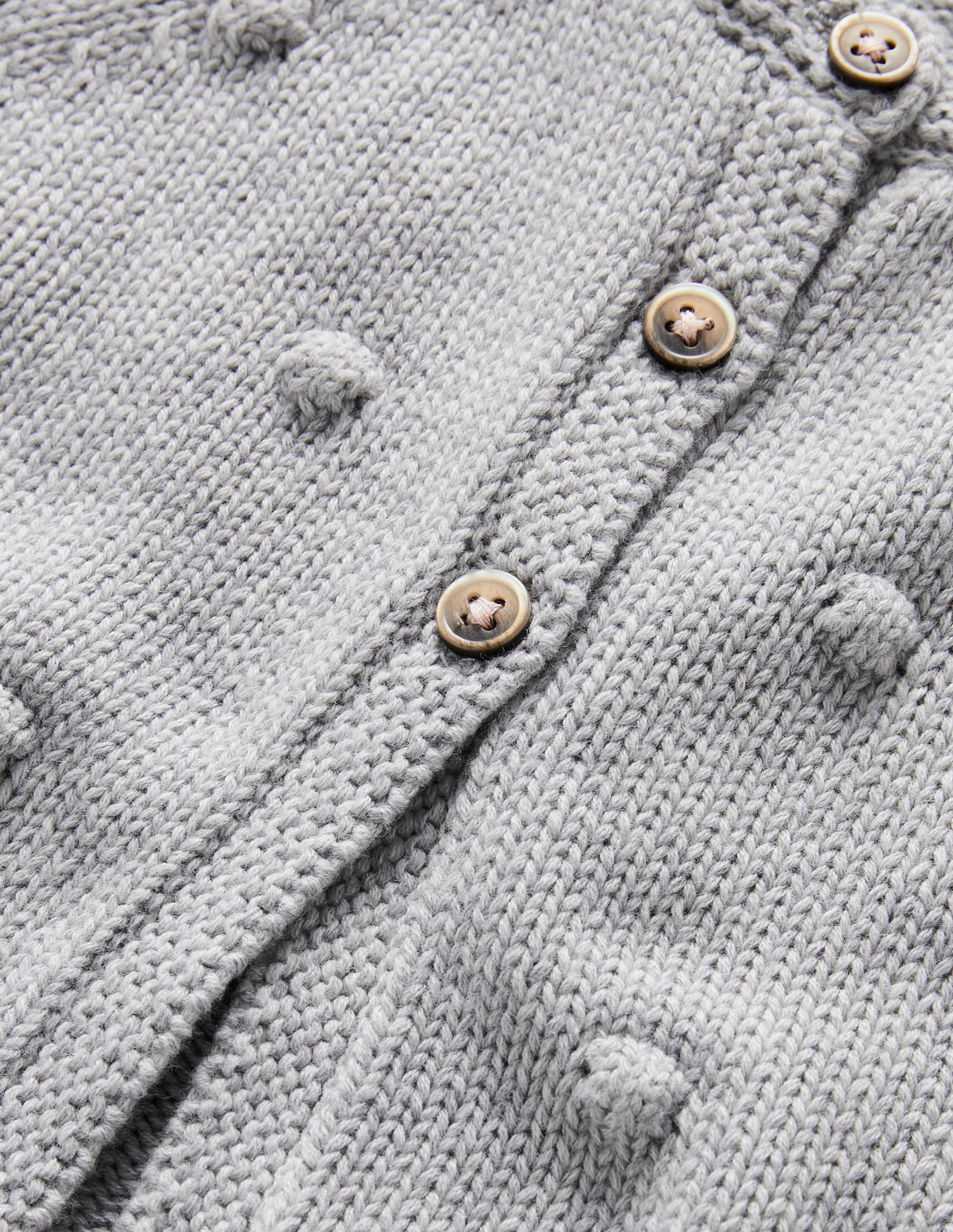 Cosy Bobble Cardigan-Silver Marl - Image 3