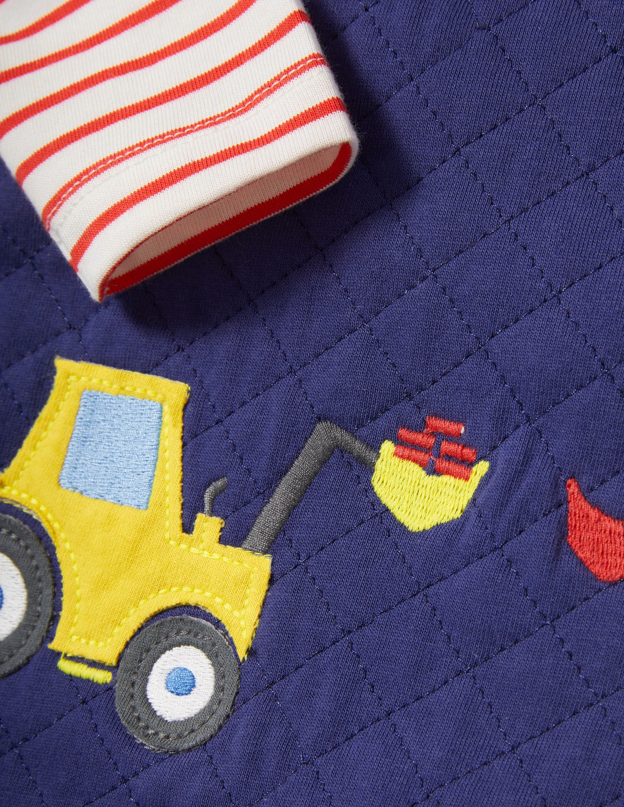 Quilted Overall Set-Starboard Blue Tractor - Image 3