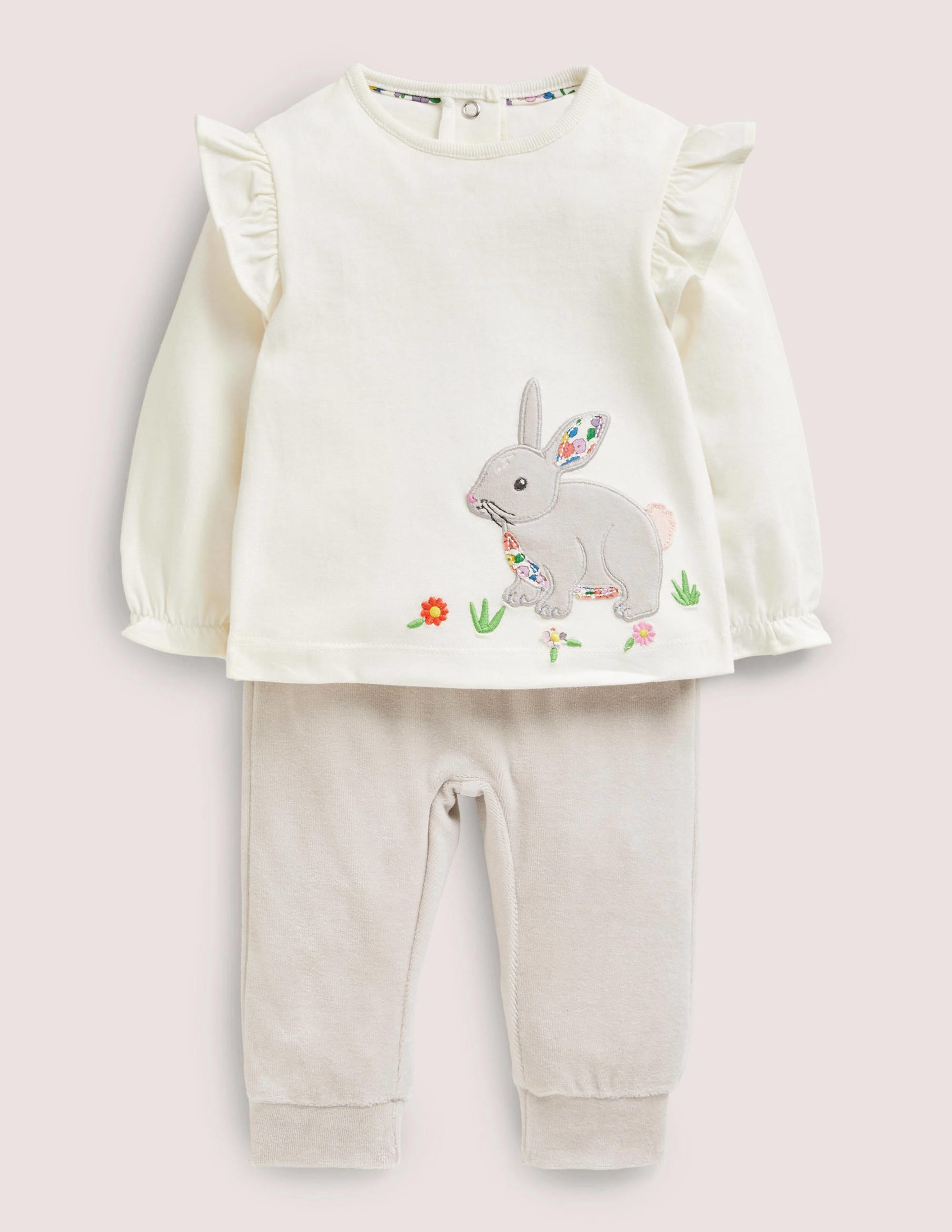 Velour Bunny Play Set-Ivory Bunny - Image 1