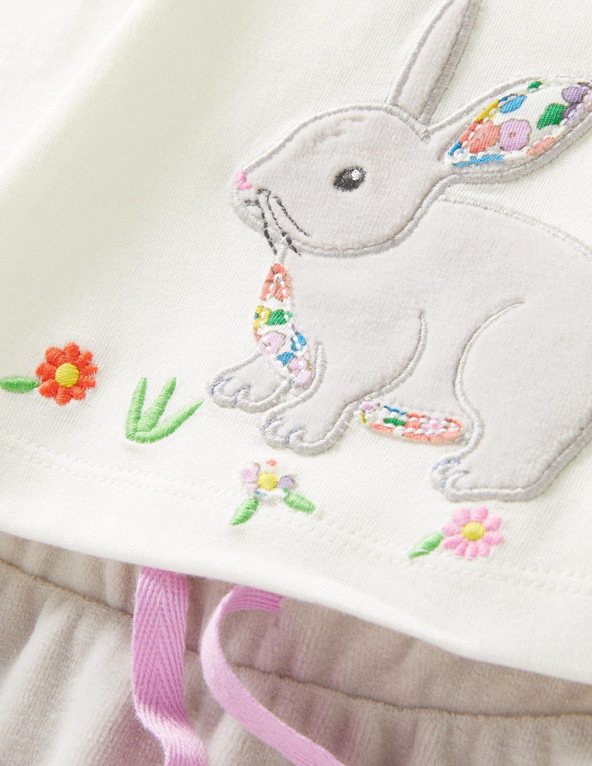 Velour Bunny Play Set-Ivory Bunny - Image 3