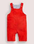 Woven Overalls-Fire Red