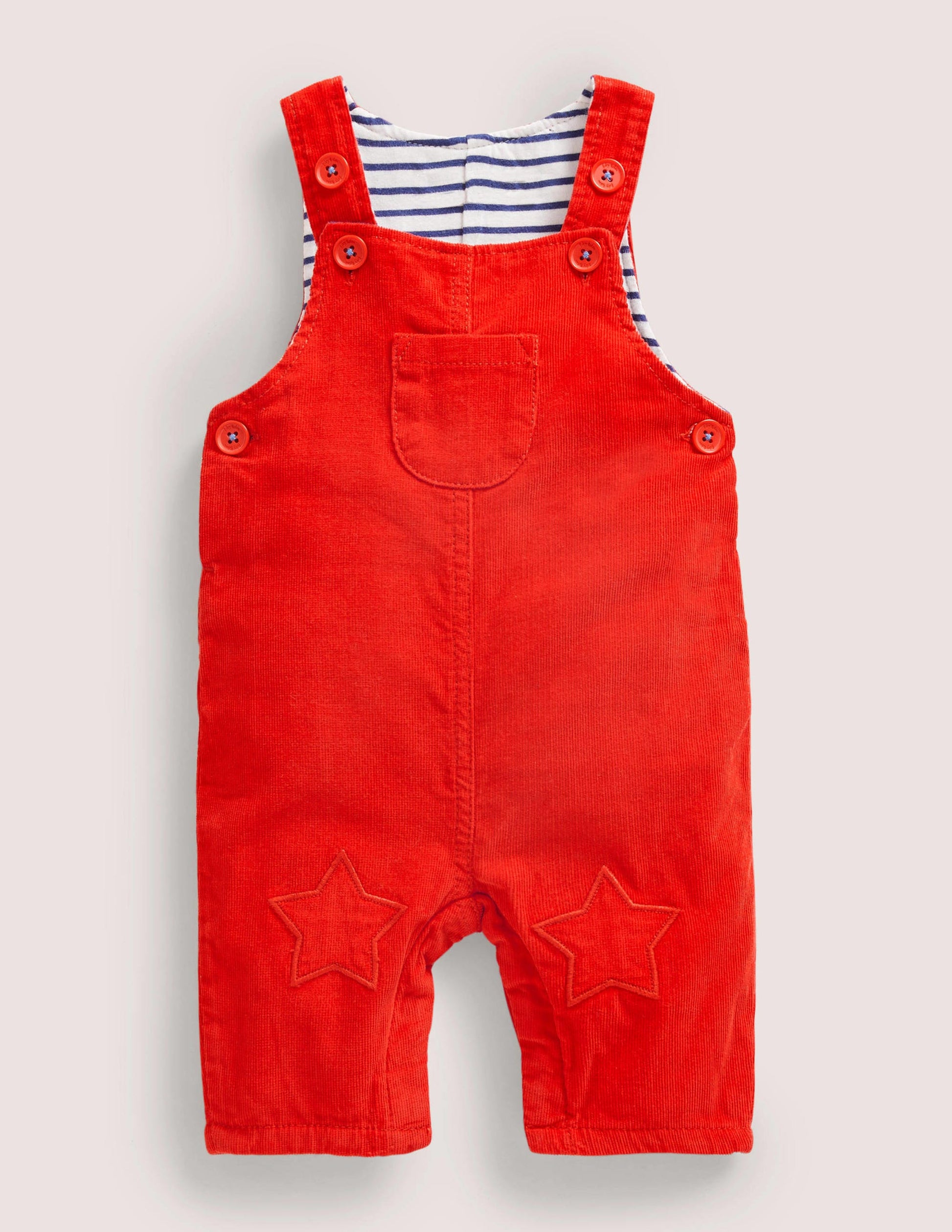 Woven Overalls-Fire Red-1