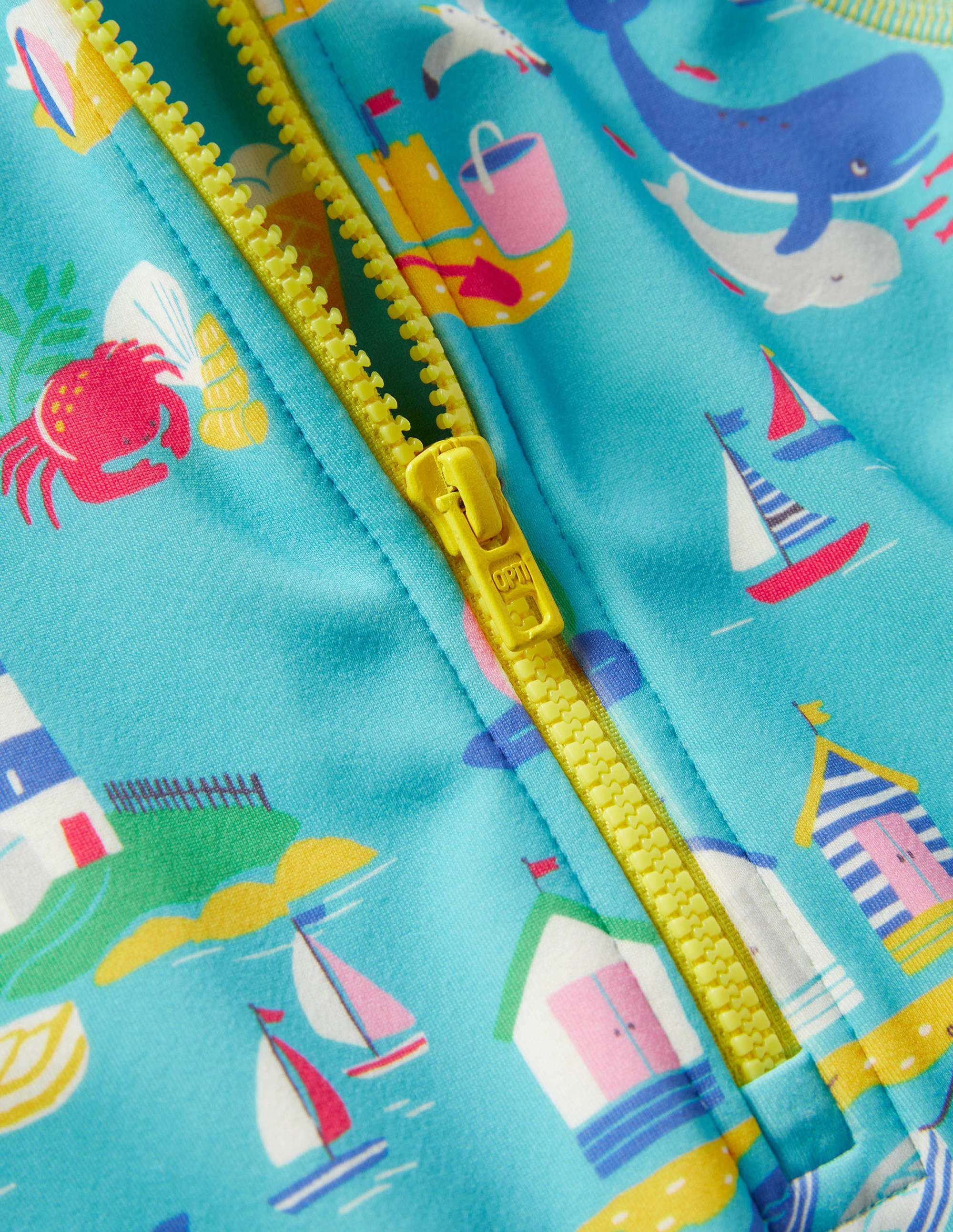 Fun Surf Suit-Aqua Coastal Scene - Image 3