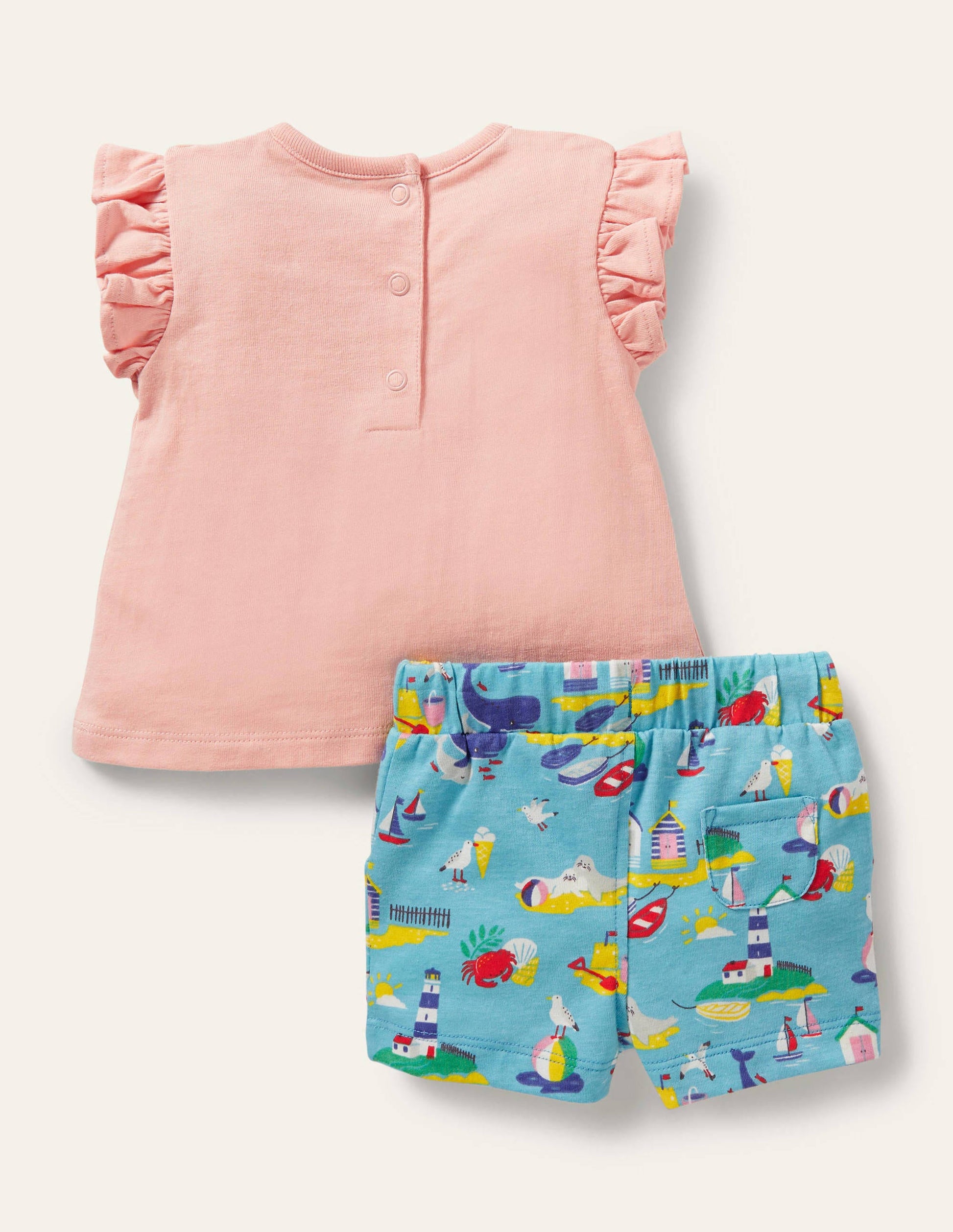 Frill Appliqué Playset-Aqua Coastal Seagull-2