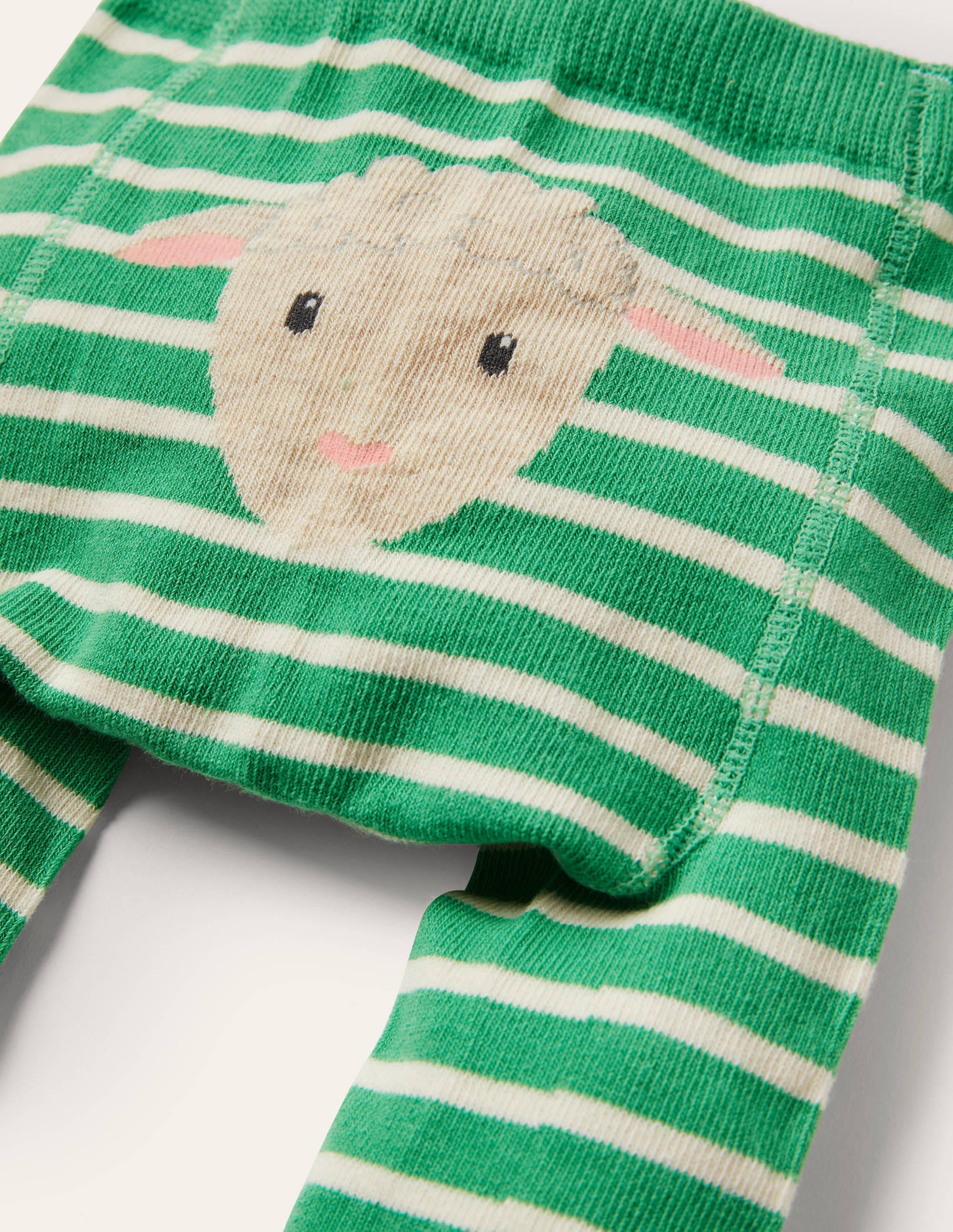 Knitted Leggings-Green Sheep - Image 2