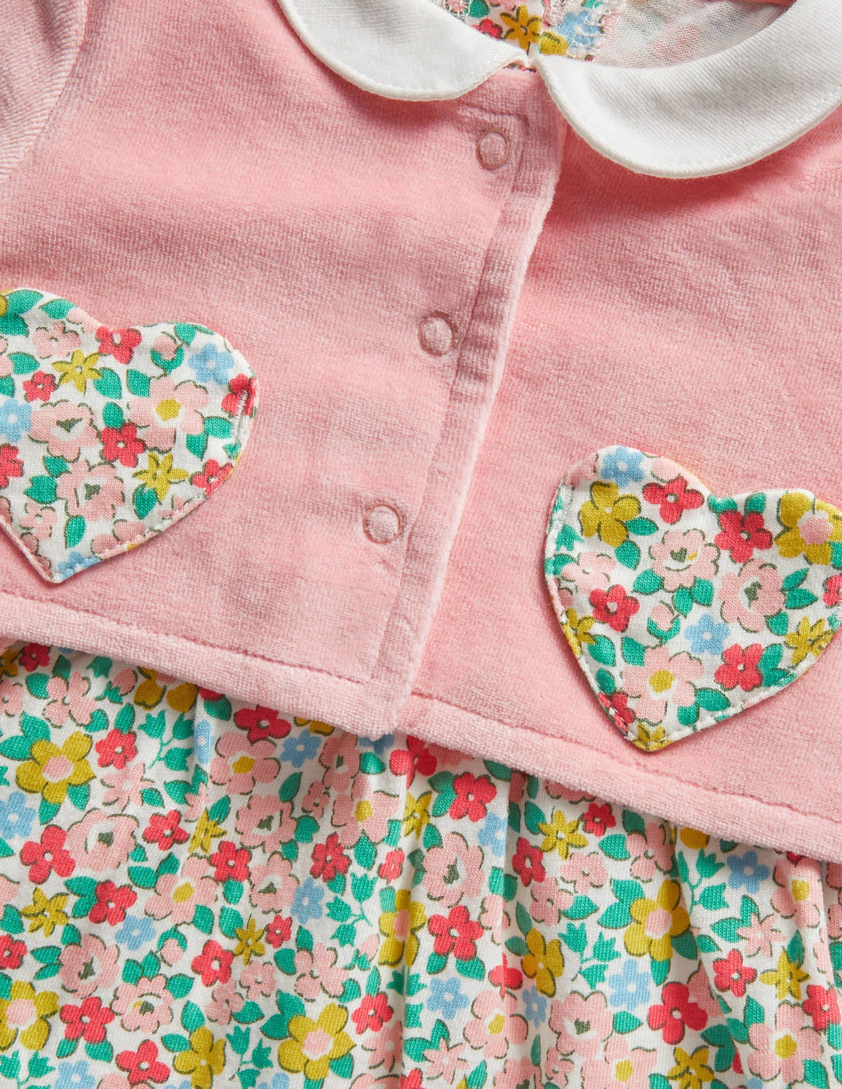 Jersey Dress and Jacket Set-Boto Pink Spring Floral - Image 3