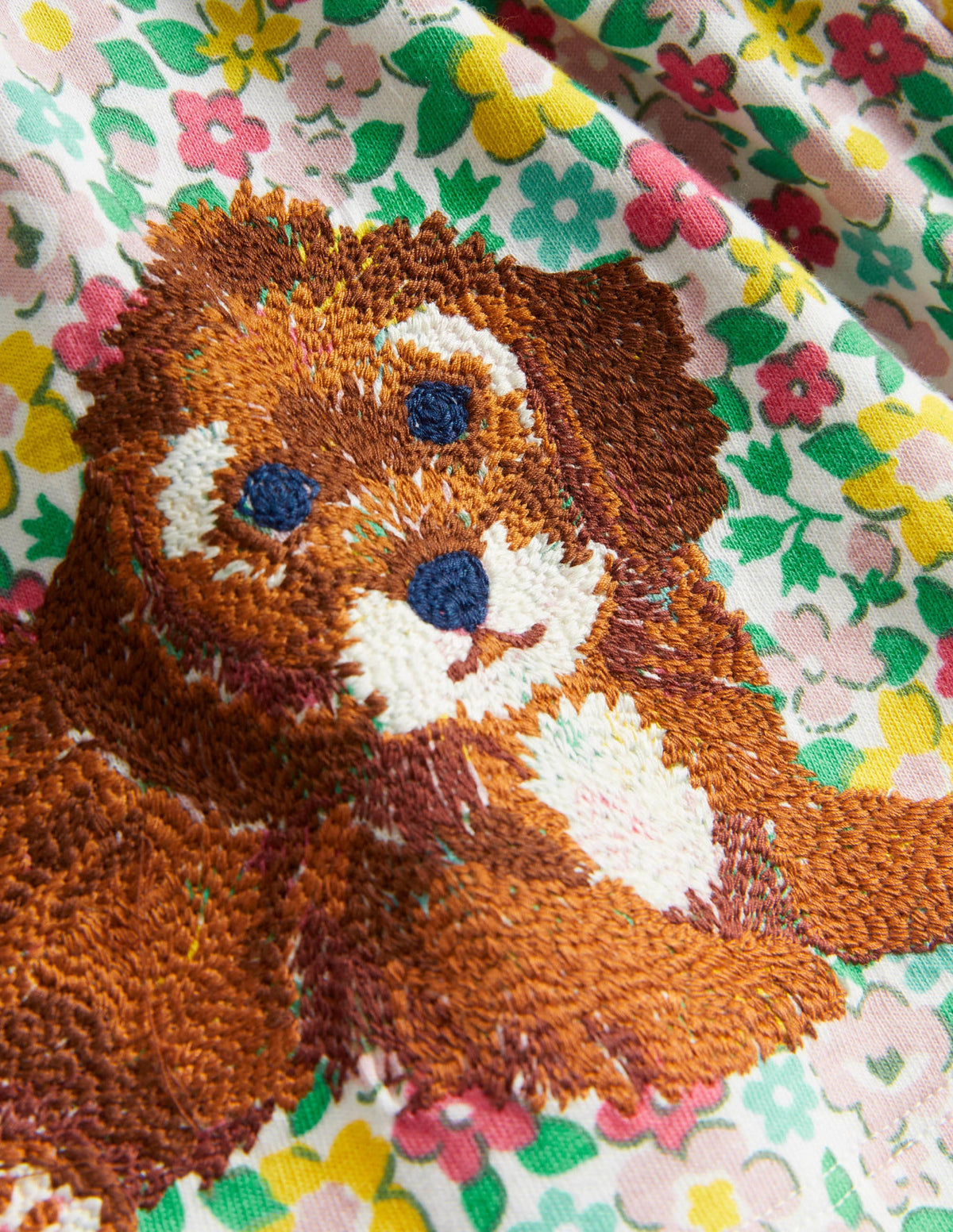 Superstitch T-shirt-Multi Floral Dogs - Image 3