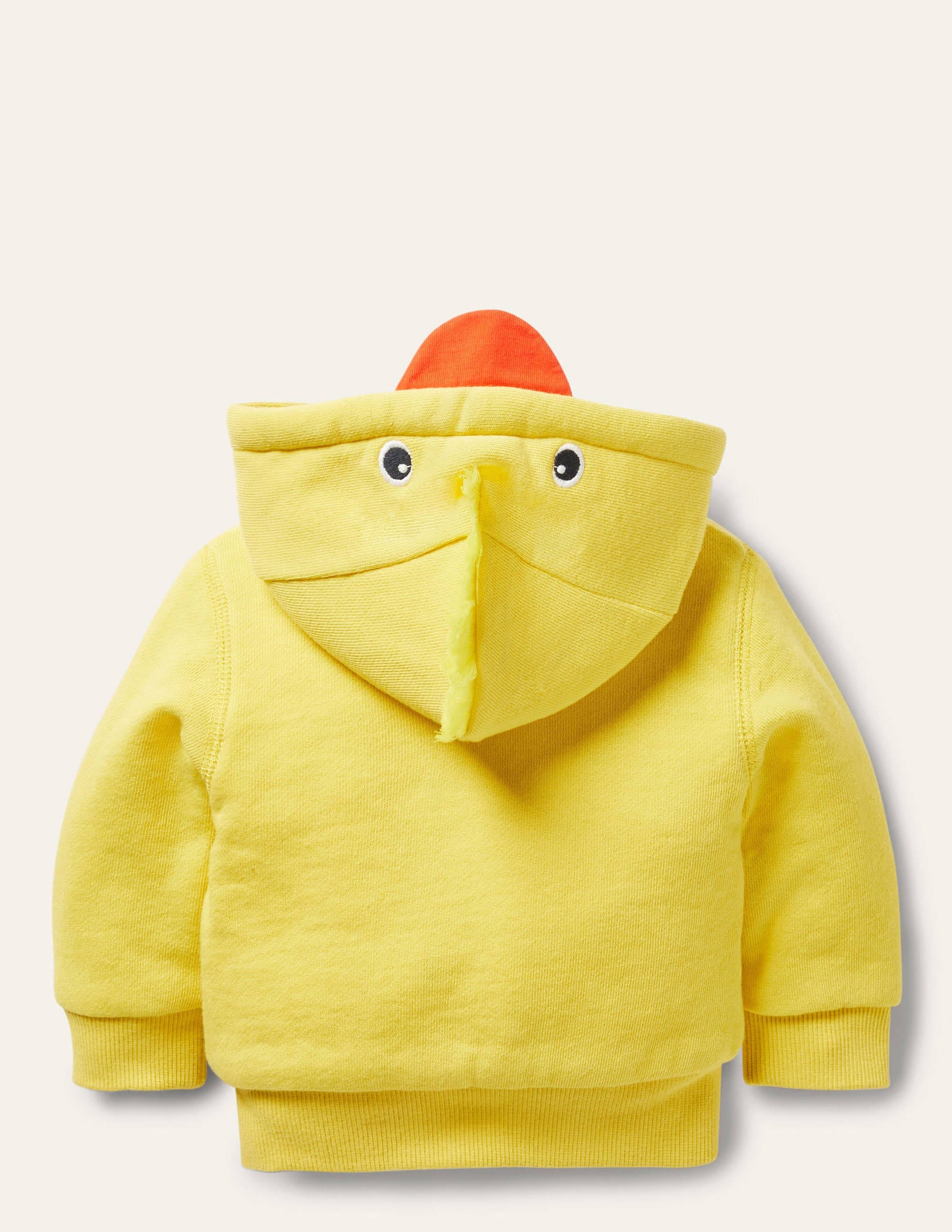 Teddy-lined Hoodie-Sweetcorn Yellow Chick - Image 2