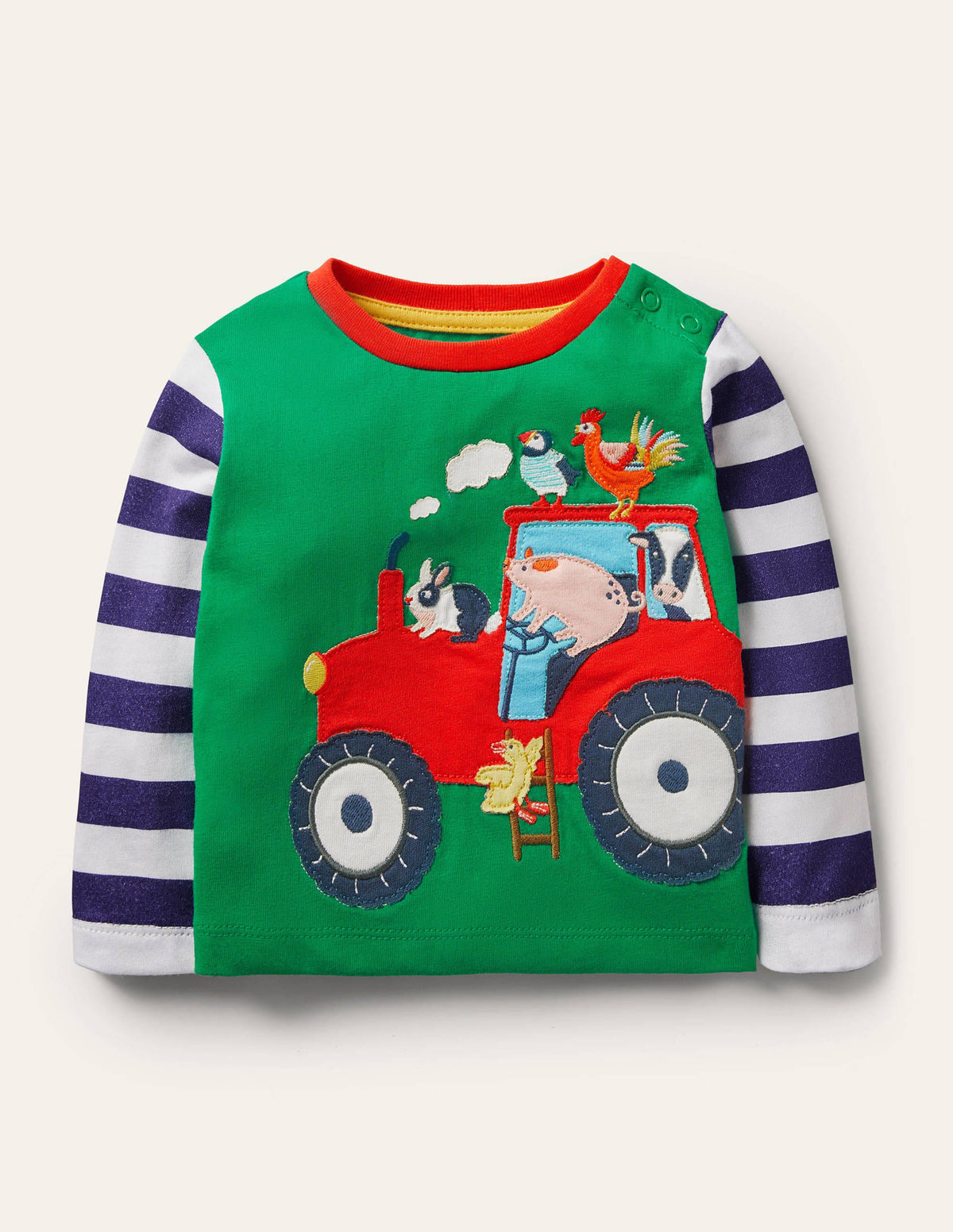 Big Appliqué T-shirt-Green Pepper Tractor - Image 1