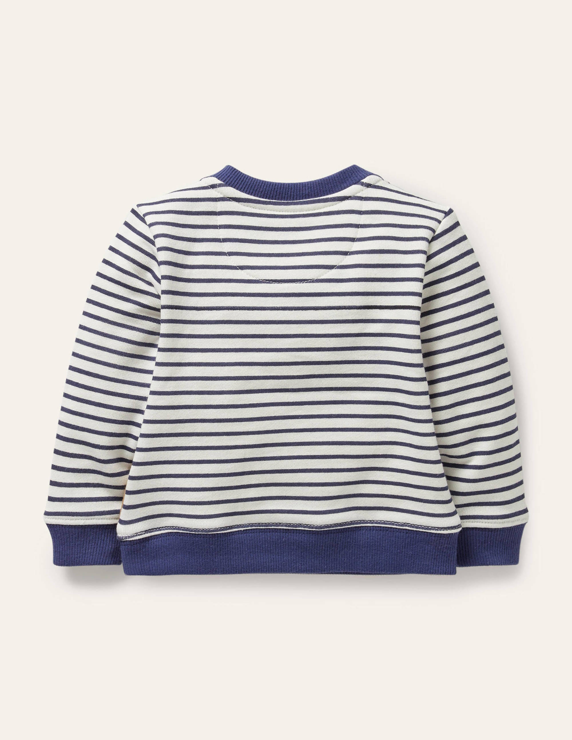 Appliqué Sweatshirt-Ivory/Starboard Blue Cows - Image 2