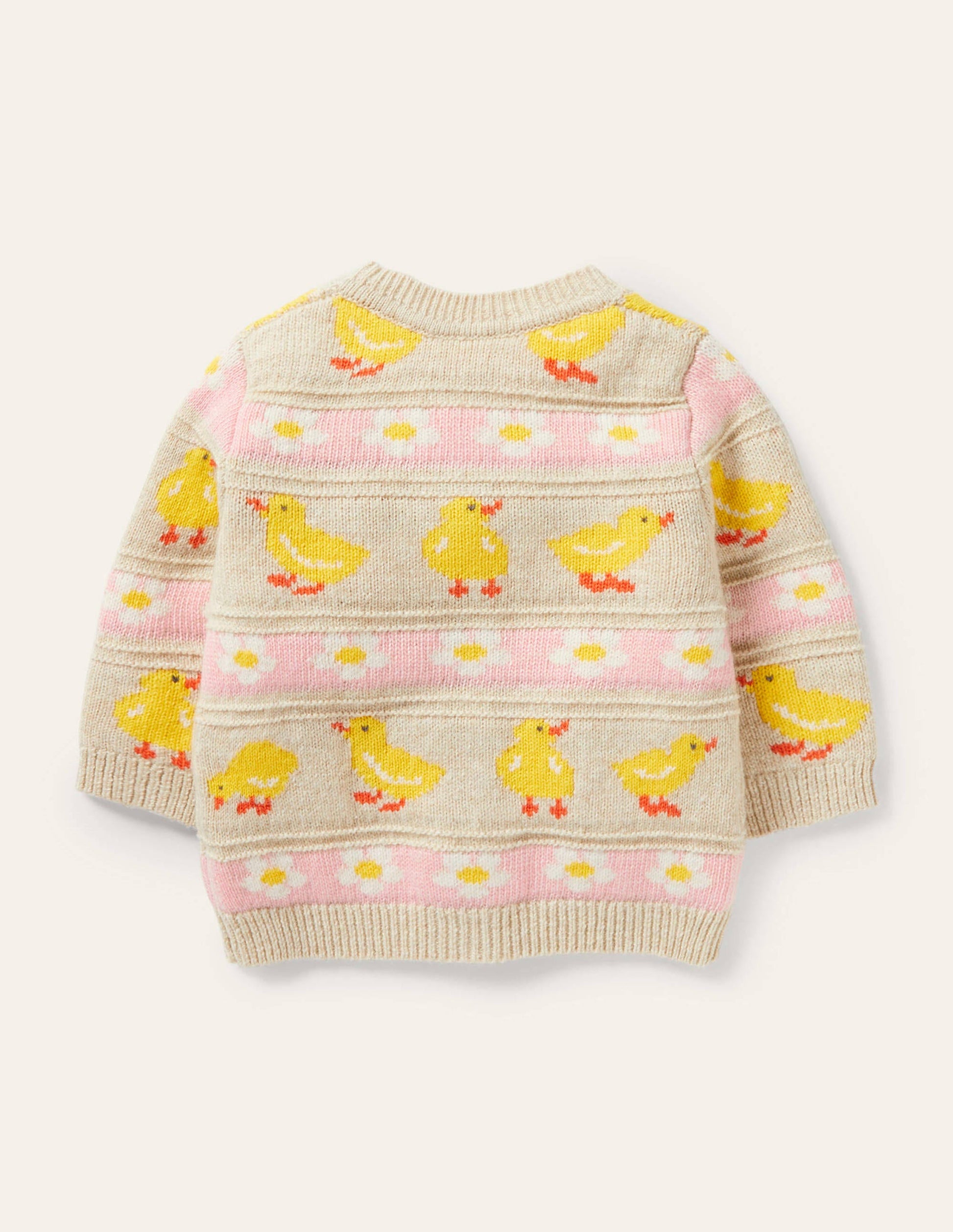 Fair Isle Knitted Cardigan-Sweetcorn Chicks-2