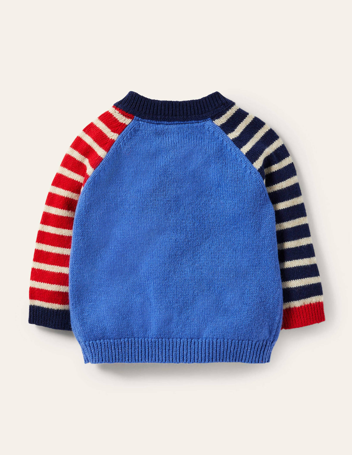 Knitted Sweater-Elizabethan Blue Puffins-2