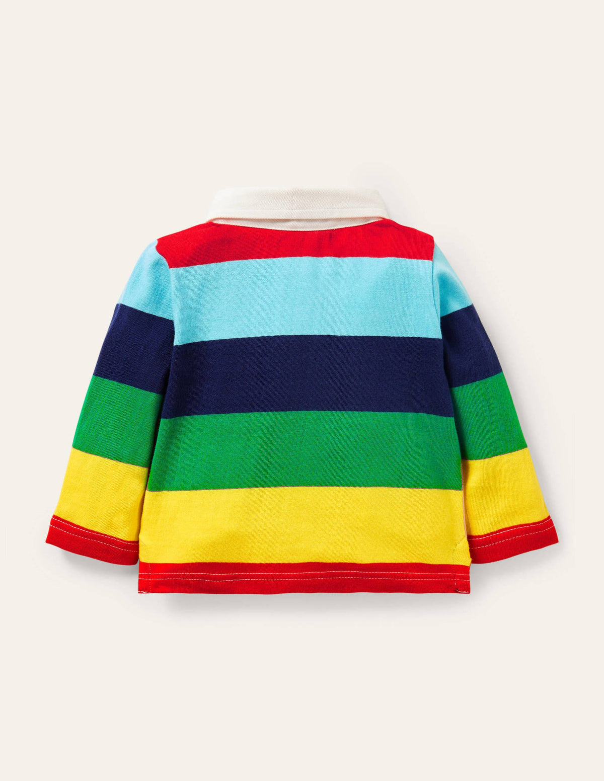 Appliqué Rugby T-shirt-Multi Rainbow-2