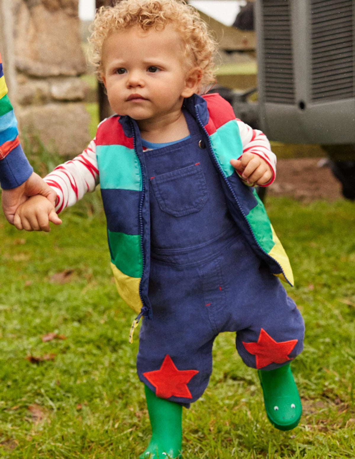 Applique Gilet-Multi Rainbow Farm Animals-5