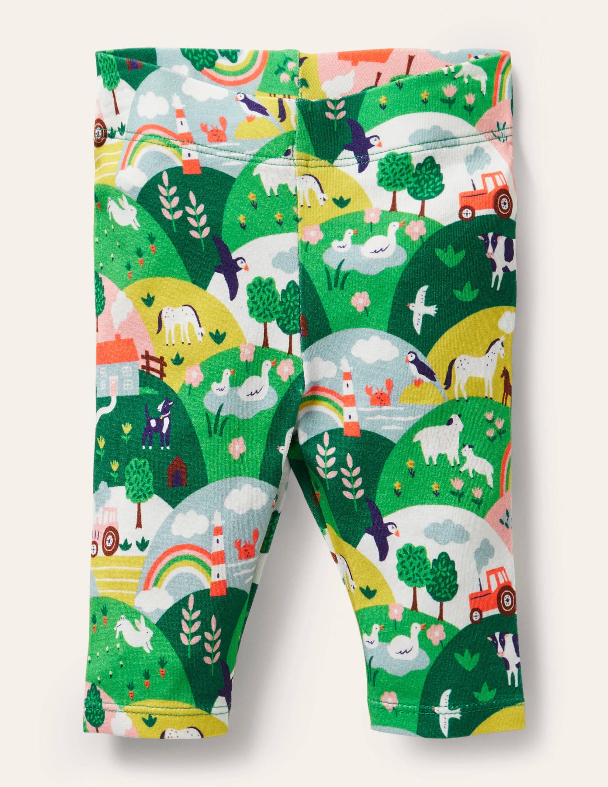 Baby Leggings-Multi Coastal Scene - Image 1
