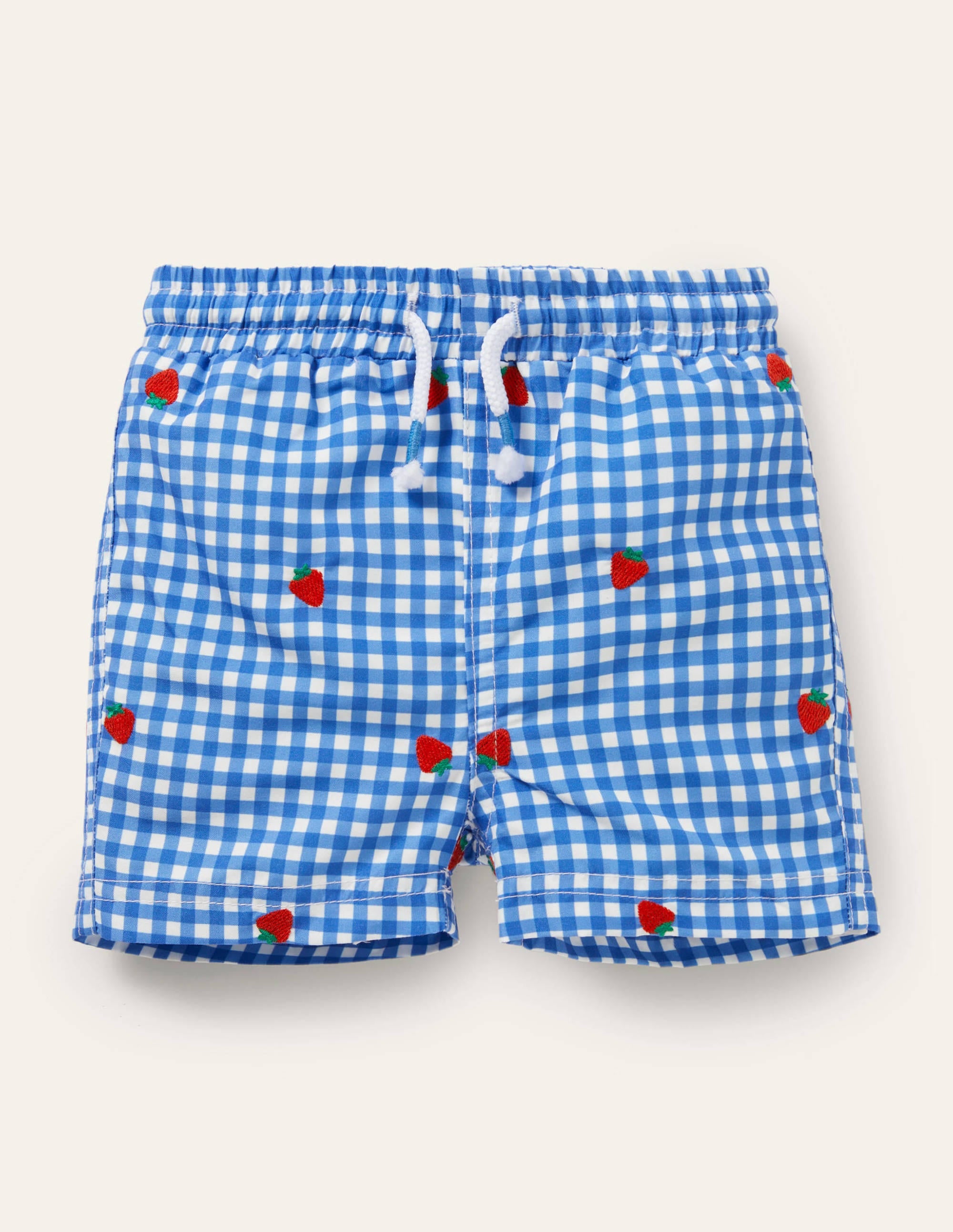 Swim Trunks-Elizabethan Blue Gingham - Image 1