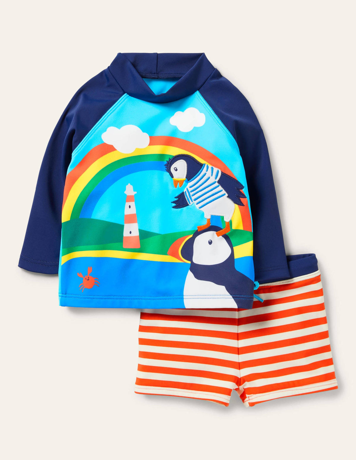 Rash Guard Set-Puffins Scene - Image 1