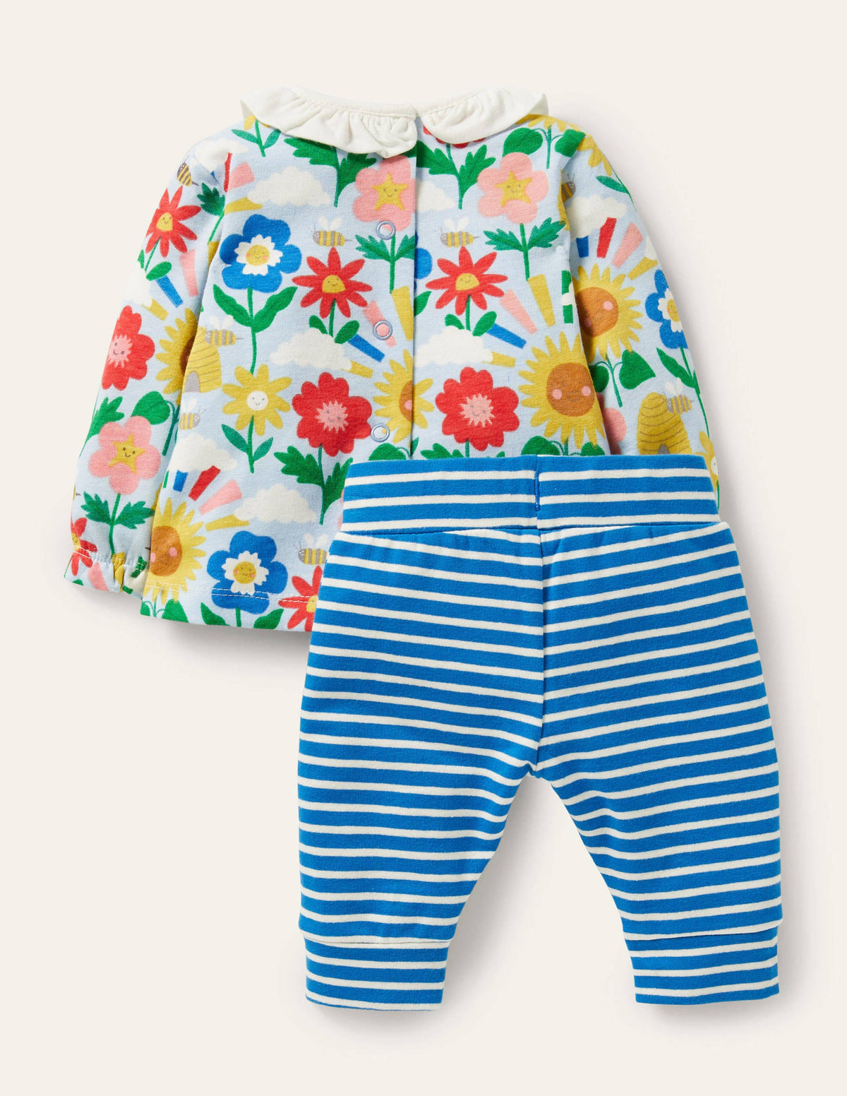 Supersoft Jersey Playset-Multi Happy Flowers - Image 2