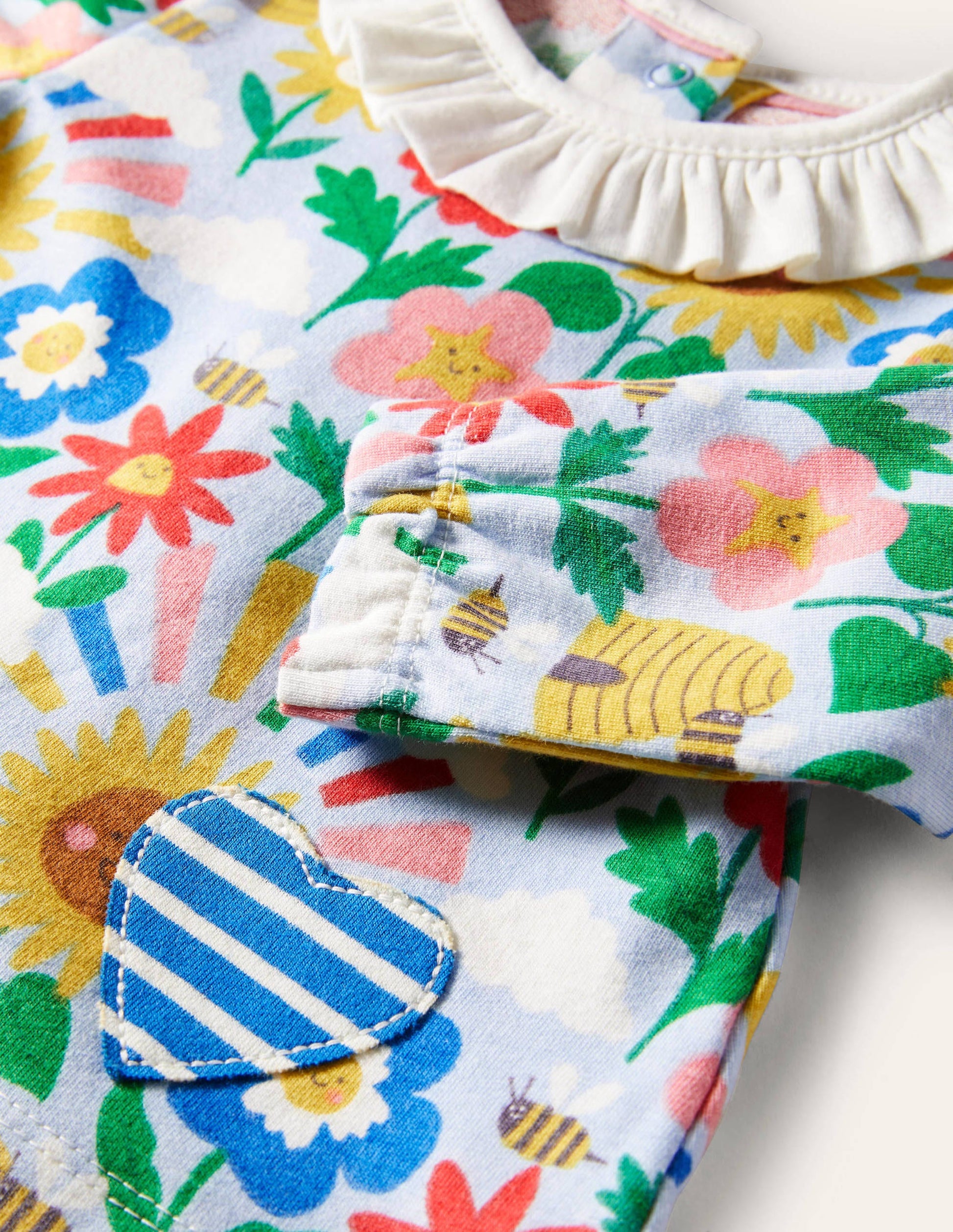 Supersoft Jersey Playset-Multi Happy Flowers-3