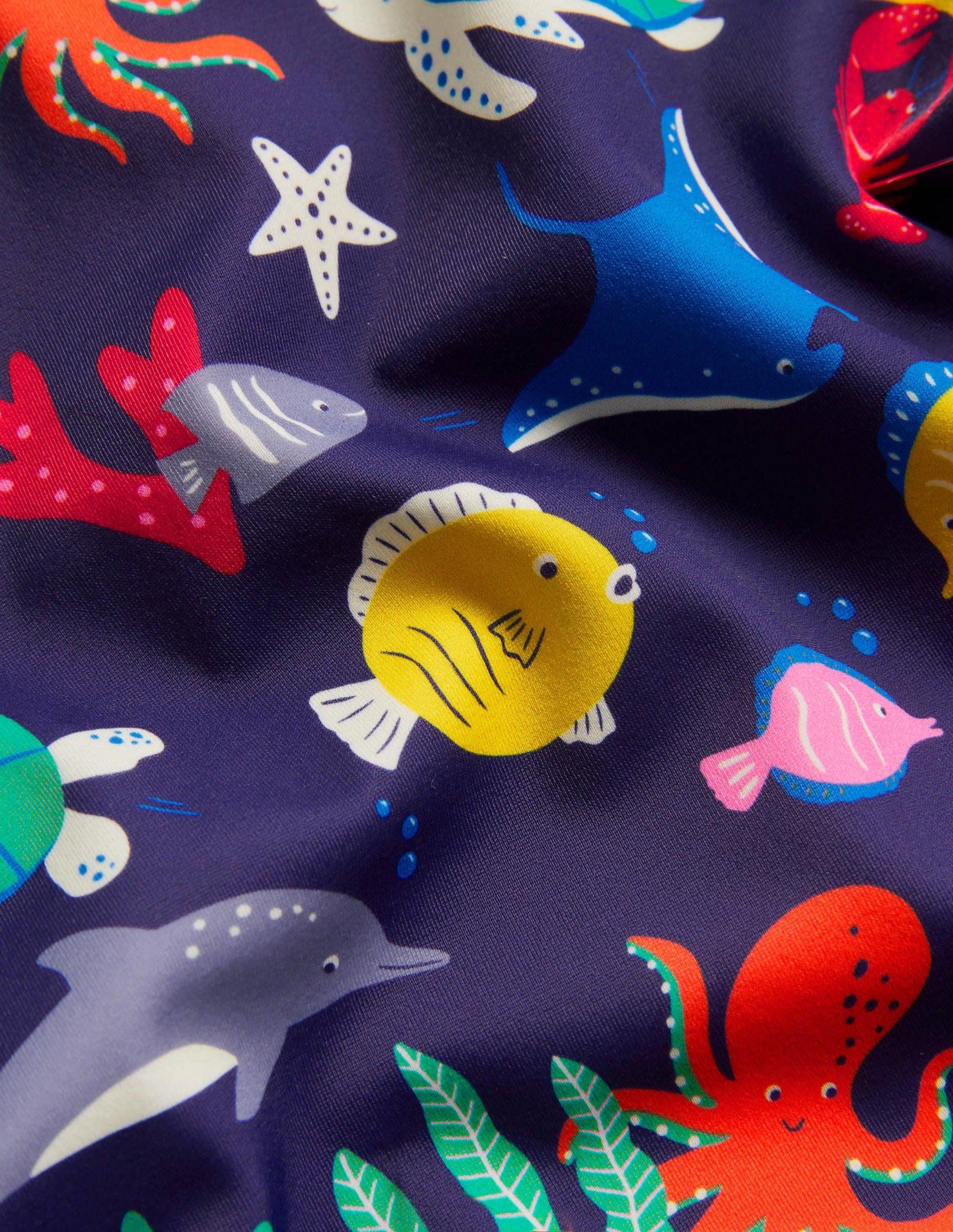 Appliqué Rash Guard-Starboard Blue Under The Sea-3