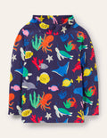 Appliqué Rash Guard-Starboard Blue Under The Sea